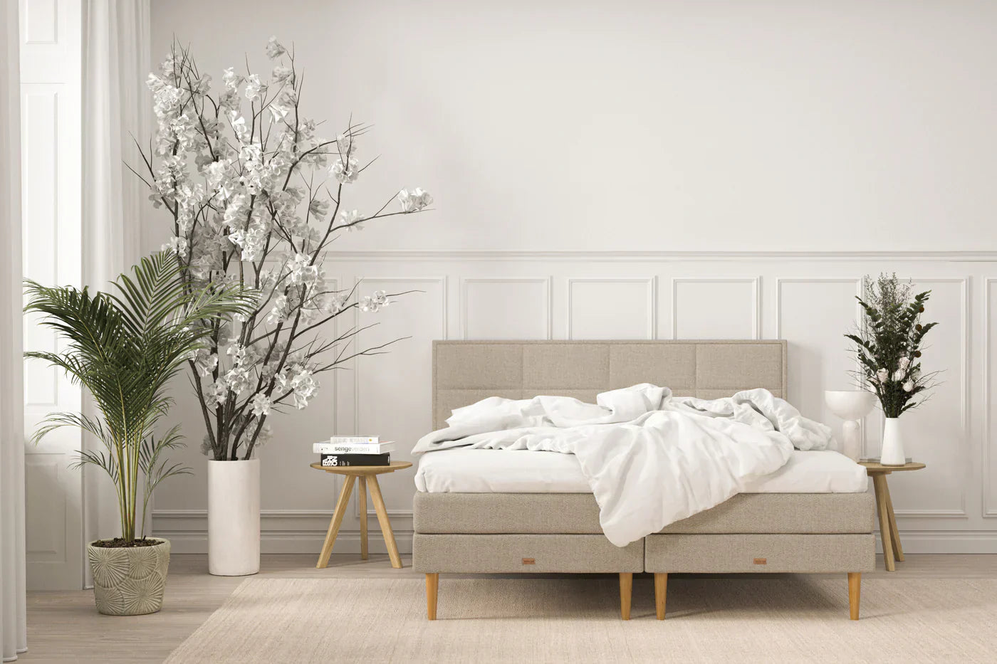 Hvor stor er en 3/4 seng