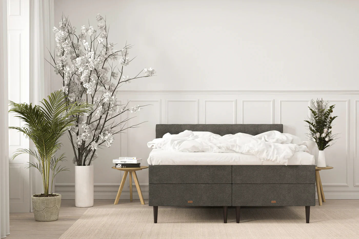 Boxsenge med opbevaring - 180x200