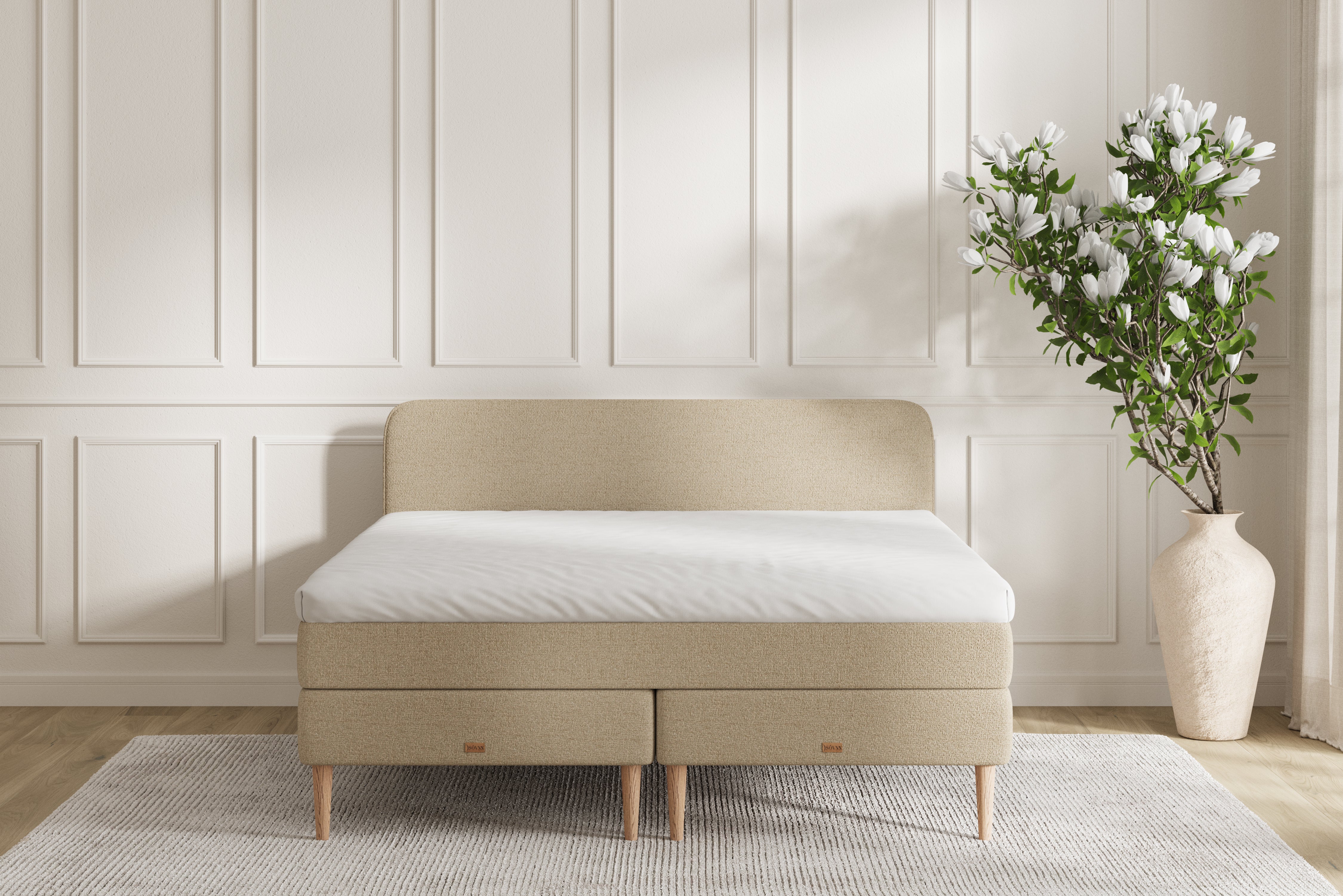 SÖVNN Vivo Sengegavl - Lys beige - 120x80