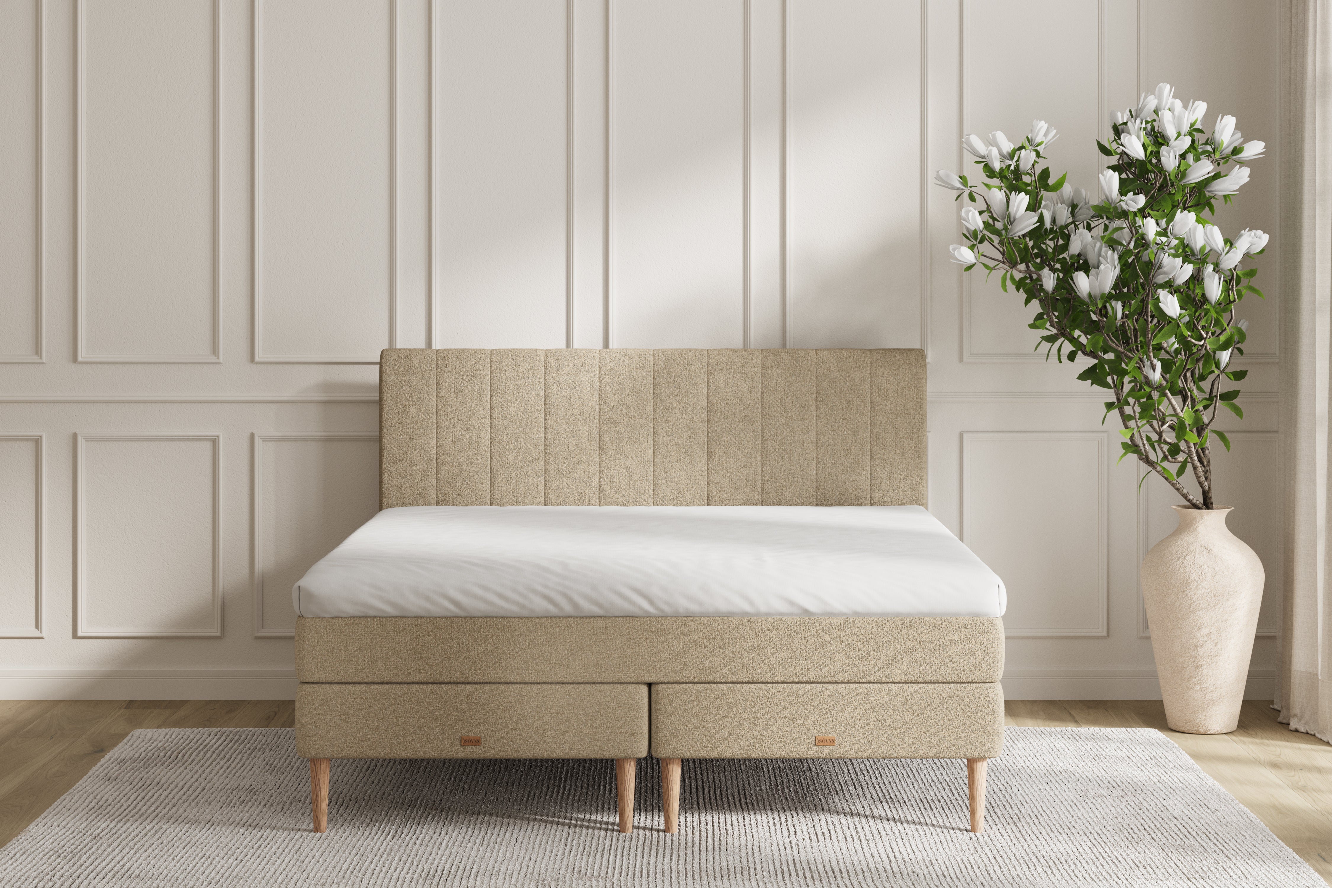 SÖVNN Verti Sengegavl - Lys beige - 120x120