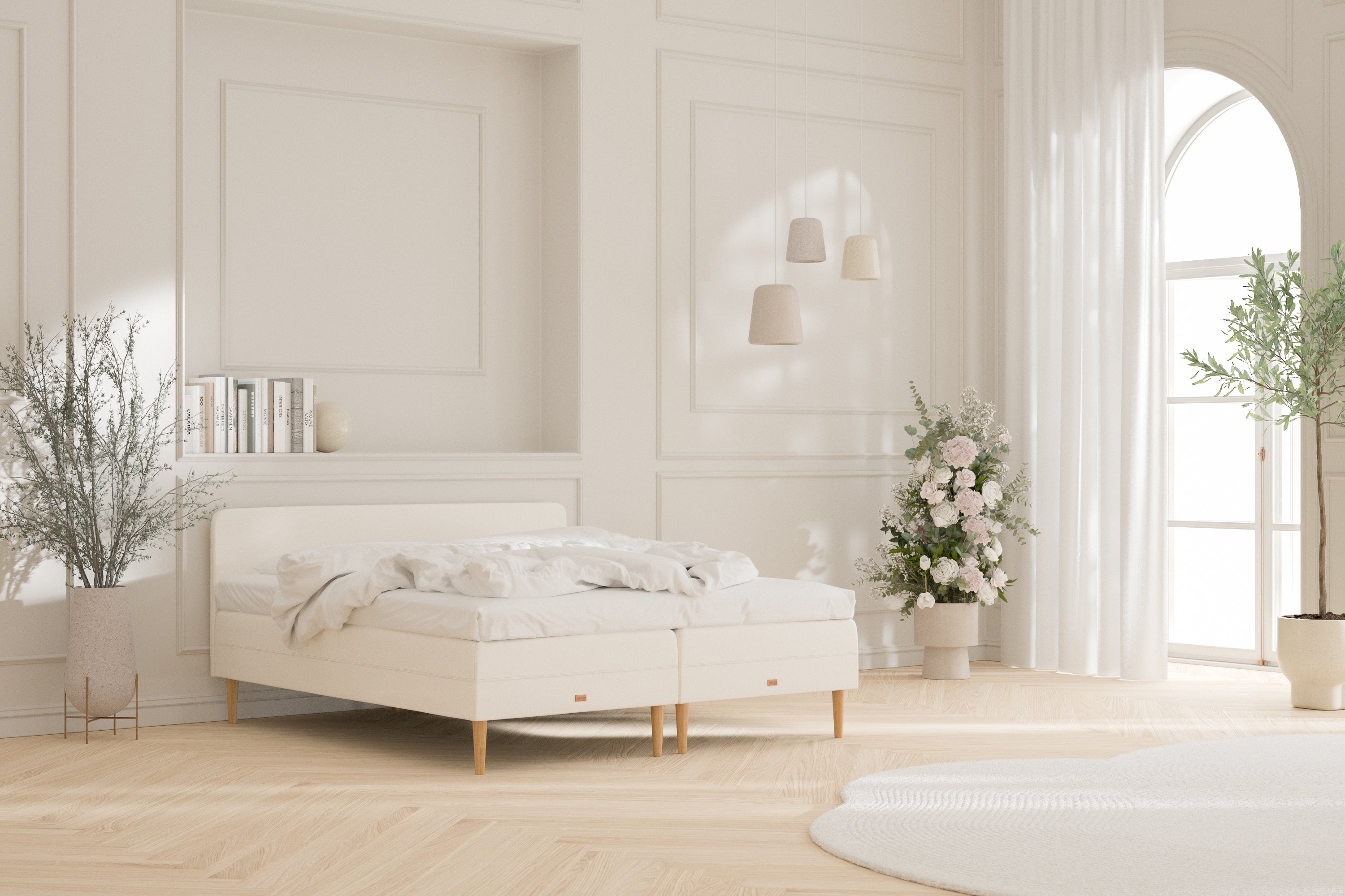 SÖVNN Frida Seng - 140x200 - Lys beige