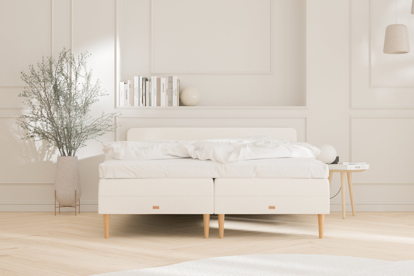 SÖVNN Asta Seng - 160x200 - Lys beige