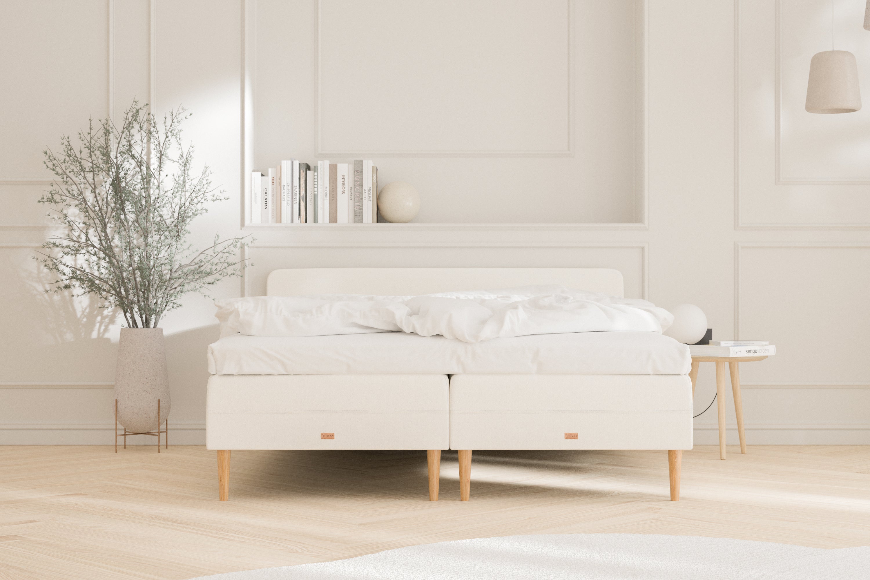 SÖVNN Frida Seng - 140x200 - Lys beige