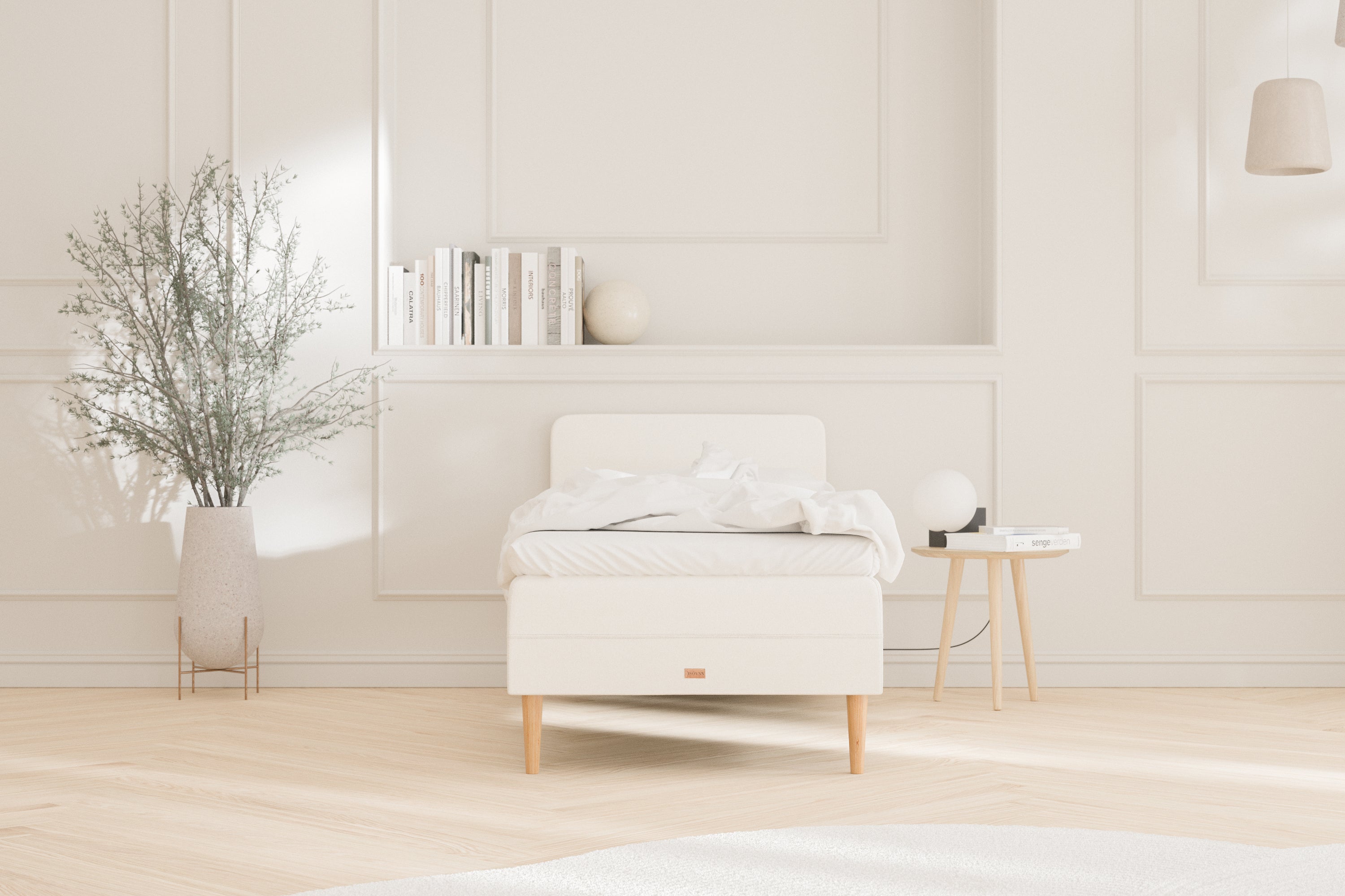 SÖVNN Asta Seng - 90x200 - Lys beige