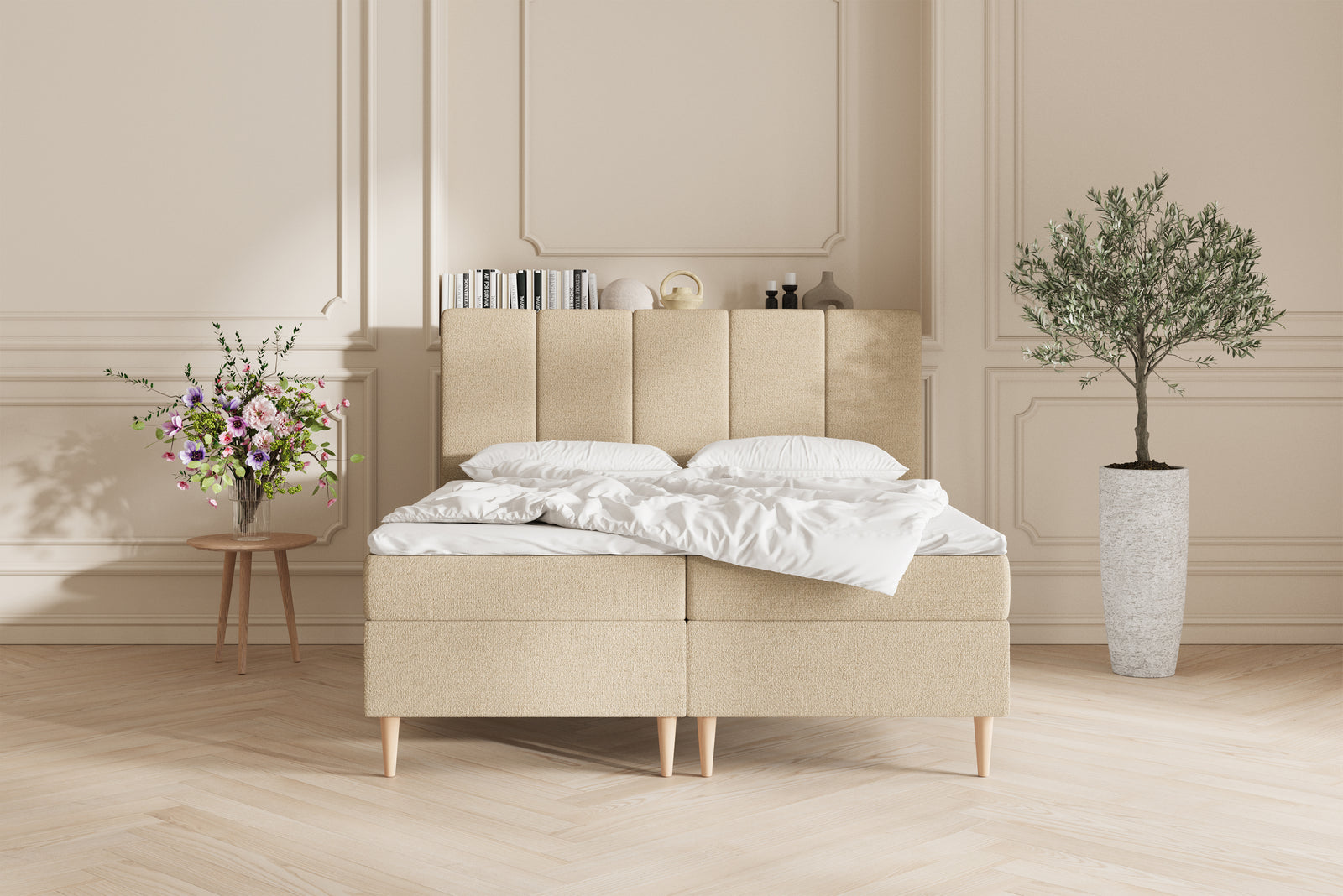 Leda opbevaringsseng - 180x200 - Sand