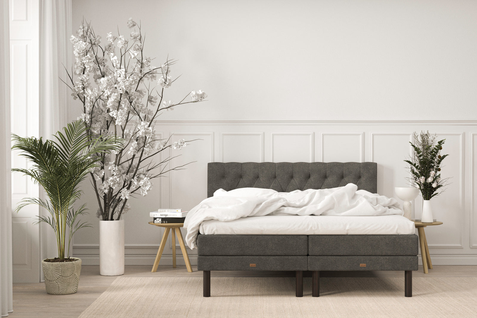 SÖVNN Deluxe Elevationsseng - 140x200 - Grå