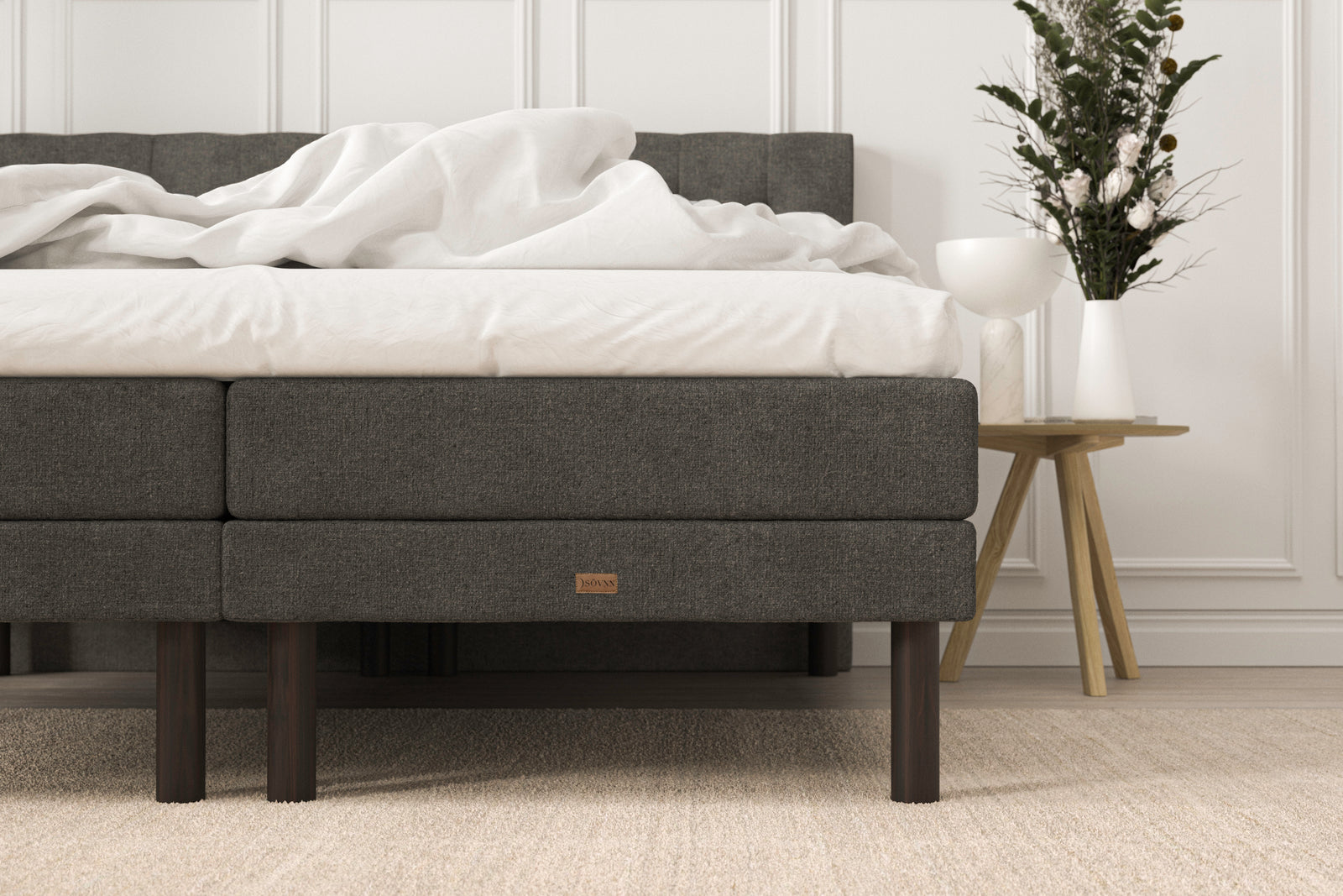 SÖVNN Deluxe Elevationsseng - 140x200 - Grå
