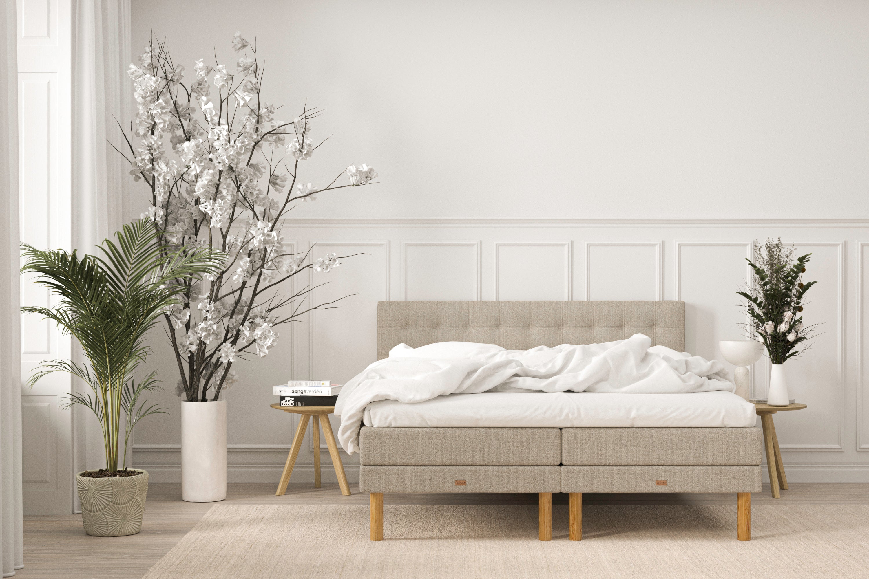 SÖVNN Deluxe Elevationsseng - 180x210 - Sand