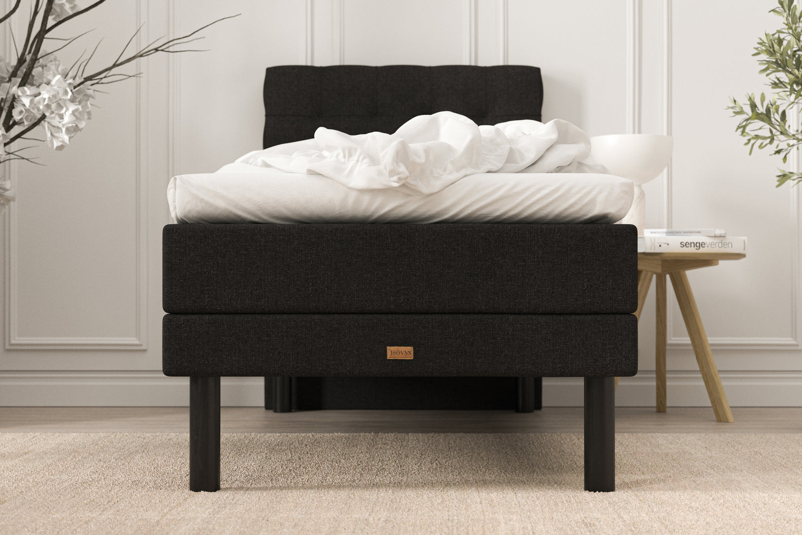 SÖVNN Deluxe Elevationsseng - 90x200 - Sort