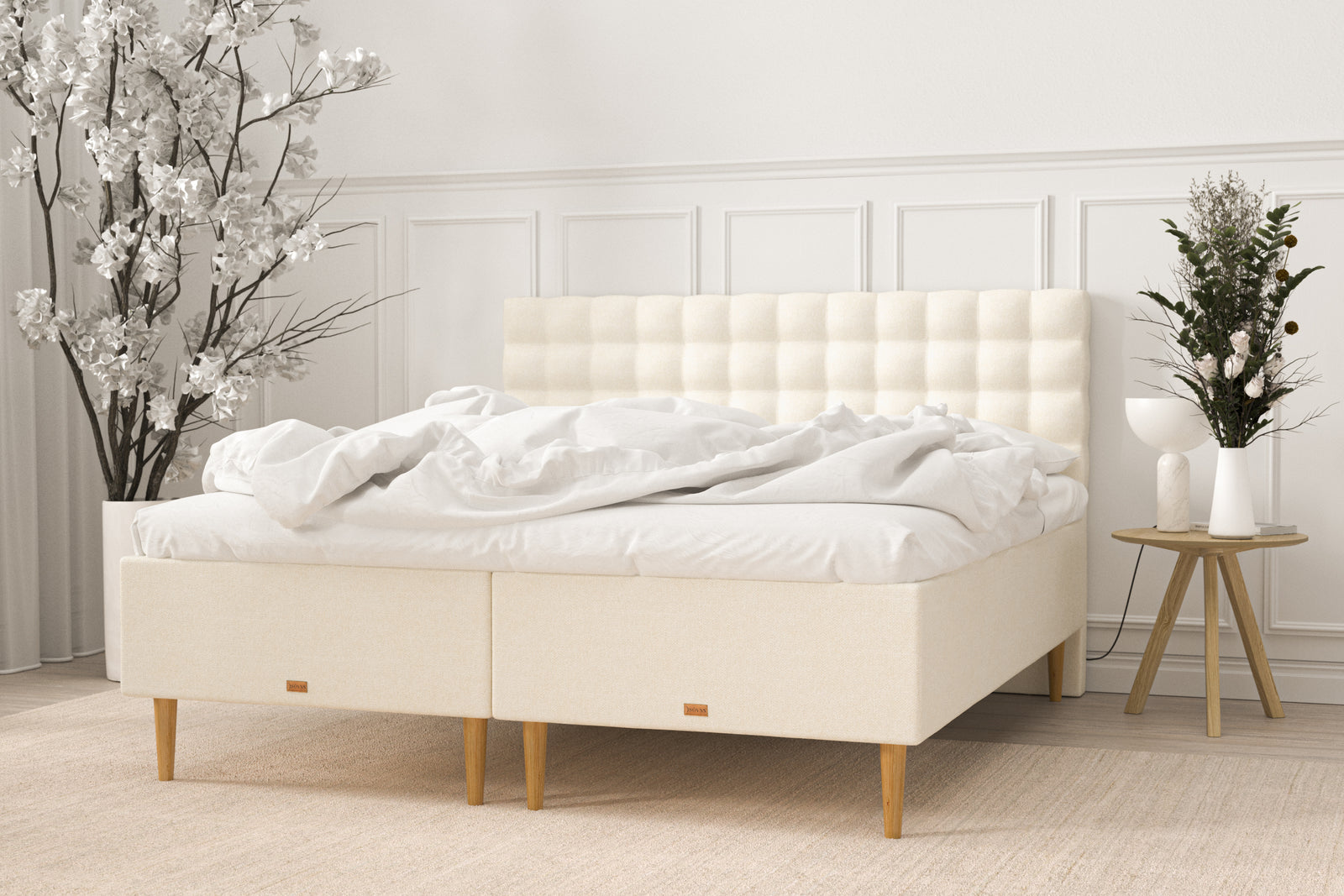 SÖVNN Elite Boxmadras - 180x210 - Lys beige