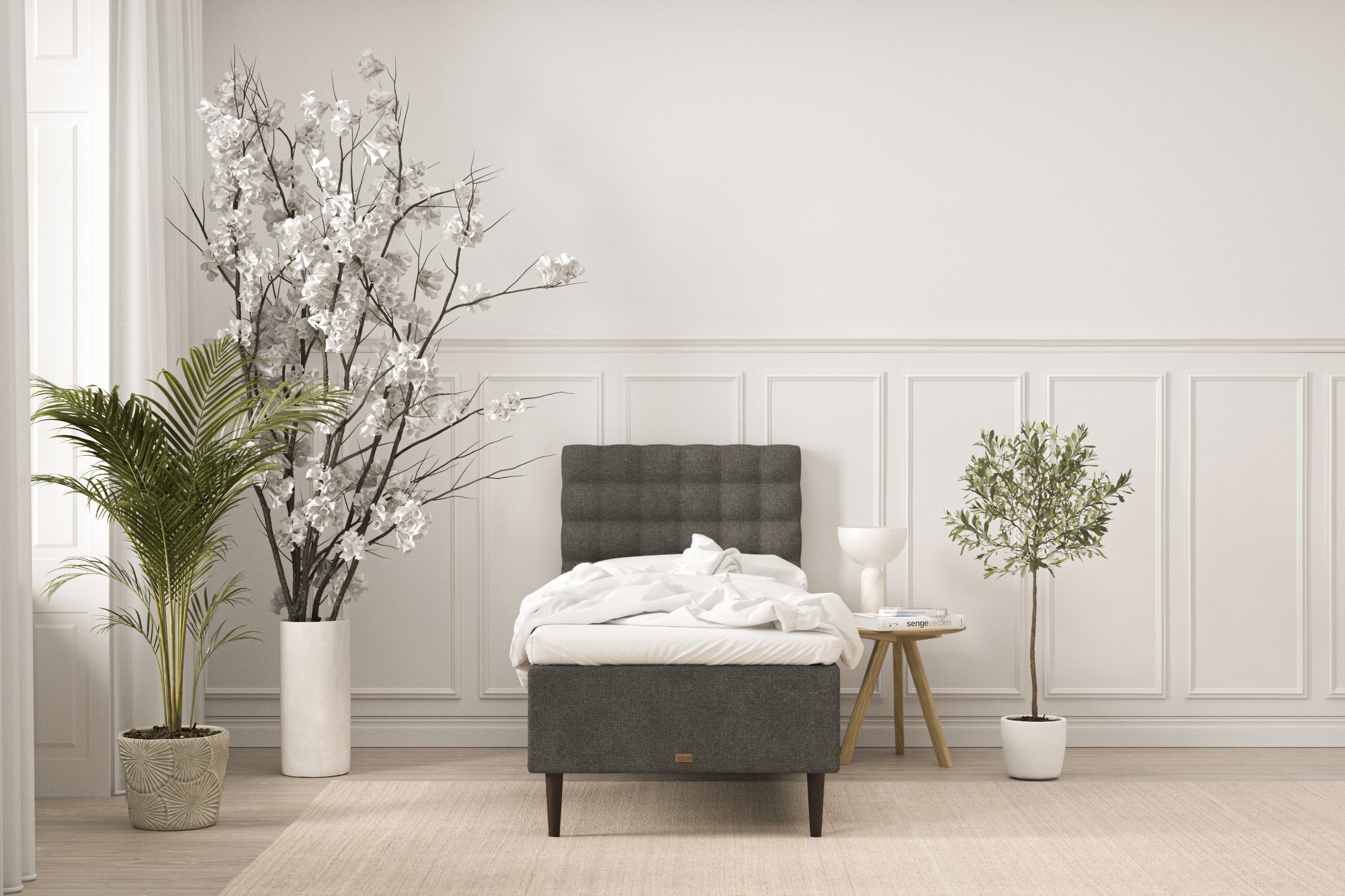SÖVNN Elite Boxmadras - 90x200 - Grå