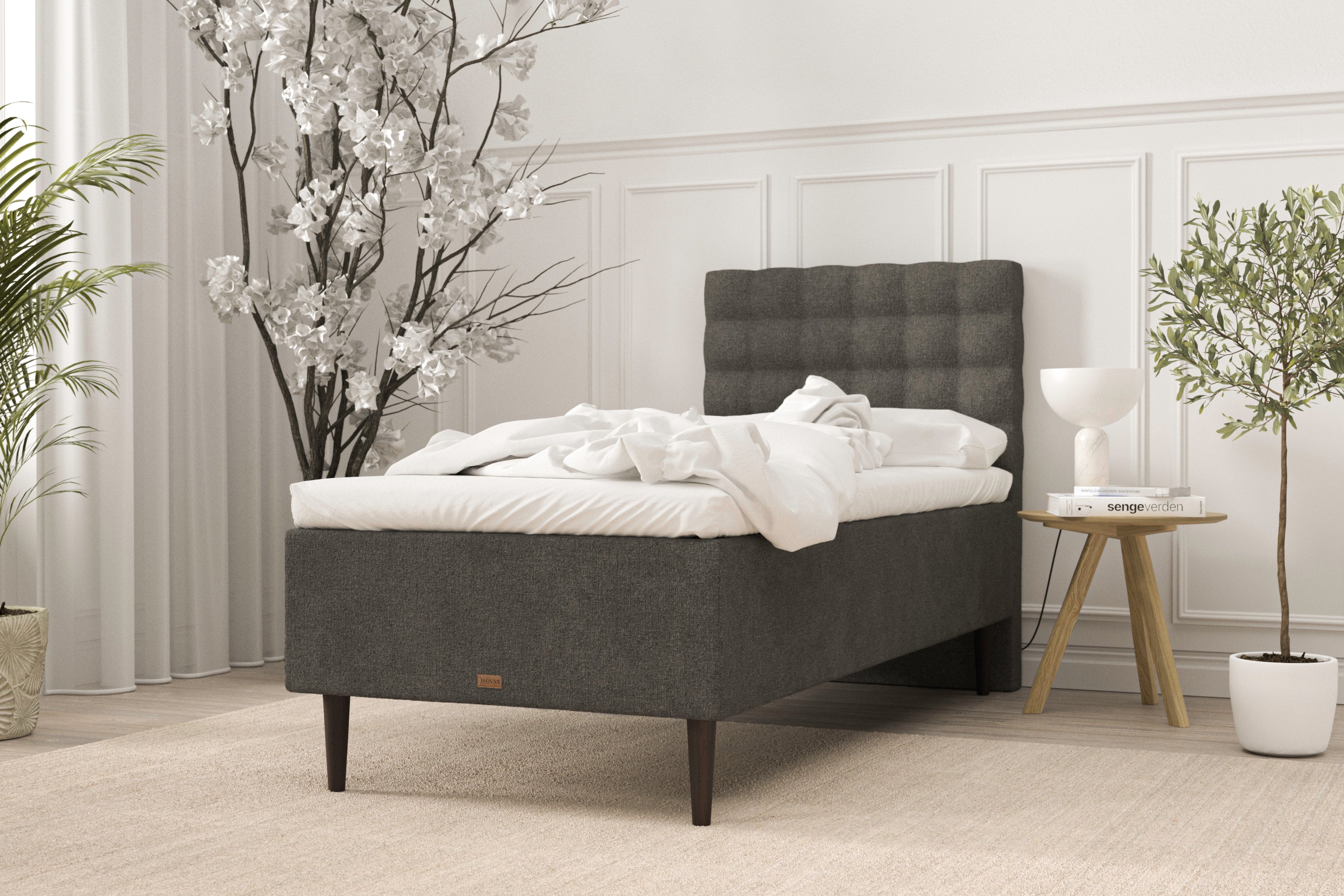 SÖVNN Elite Boxmadras - 90x200 - Grå