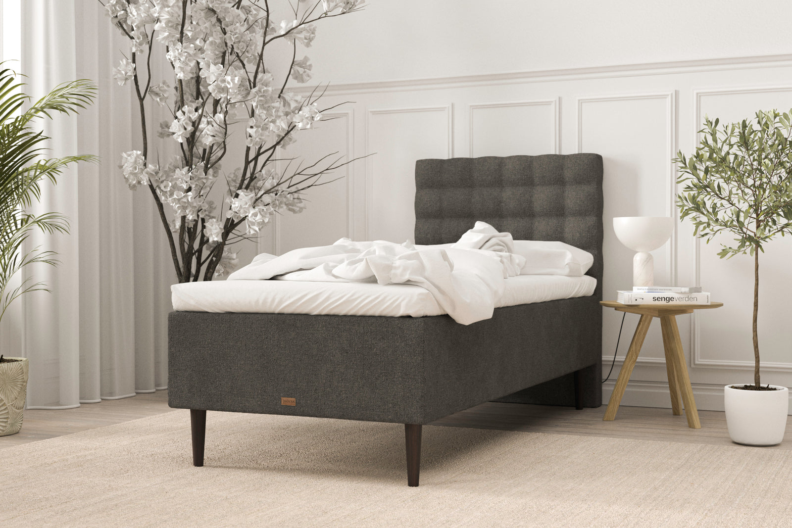 SÖVNN Elite Boxmadras - 90x200 - Grå