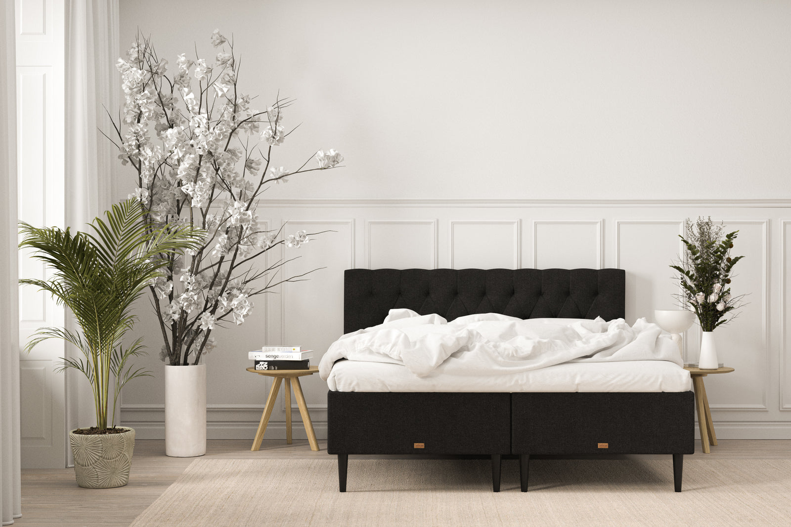 SÖVNN Elite Boxmadras - 210x210 - Sort