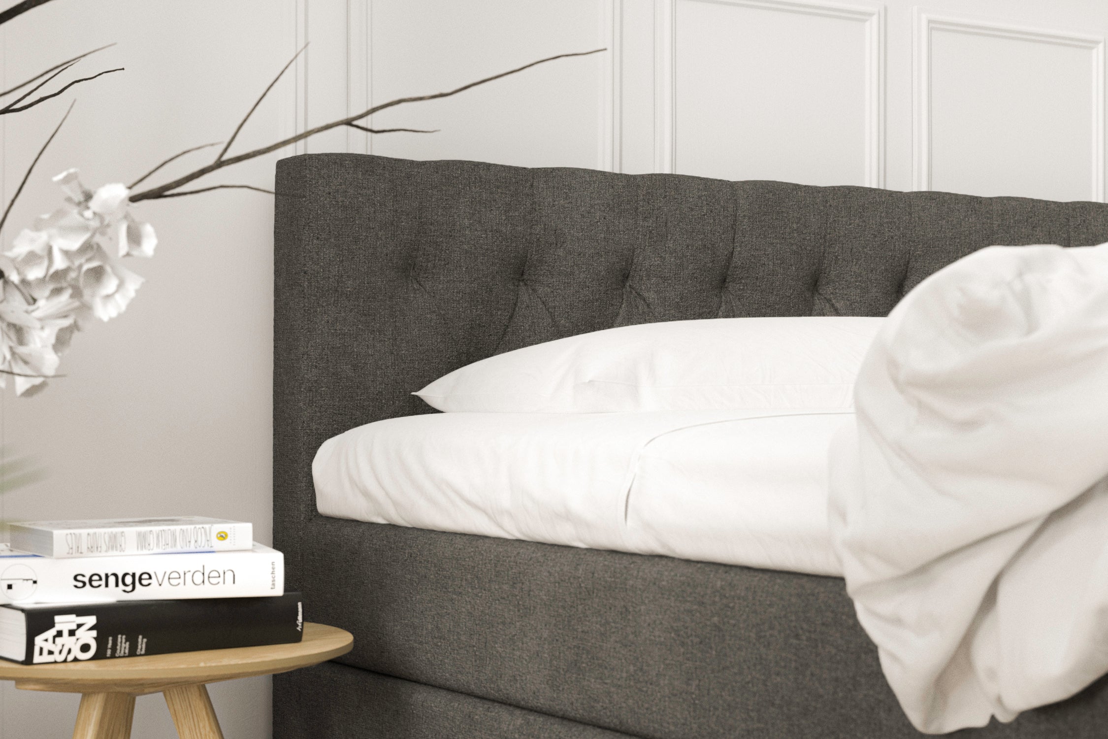 SÖVNN Deluxe Elevationsseng - 160x200 - Grå