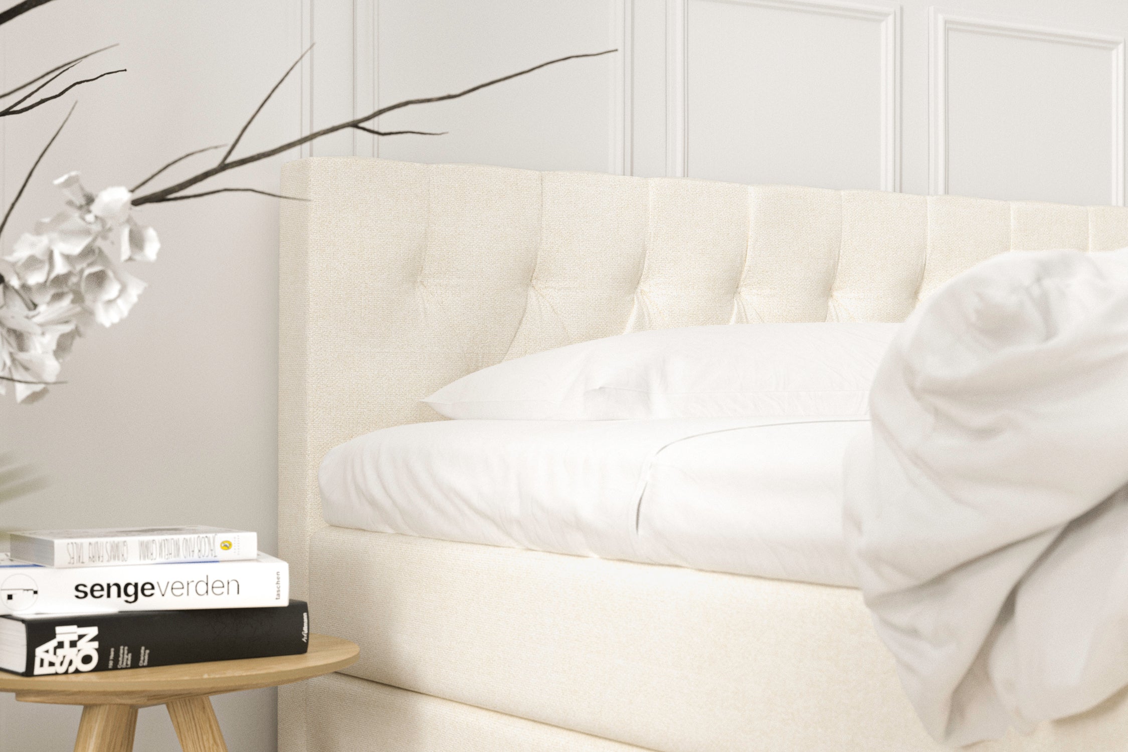 SÖVNN Maya Kontinentalseng - 140x200 - Lys Beige