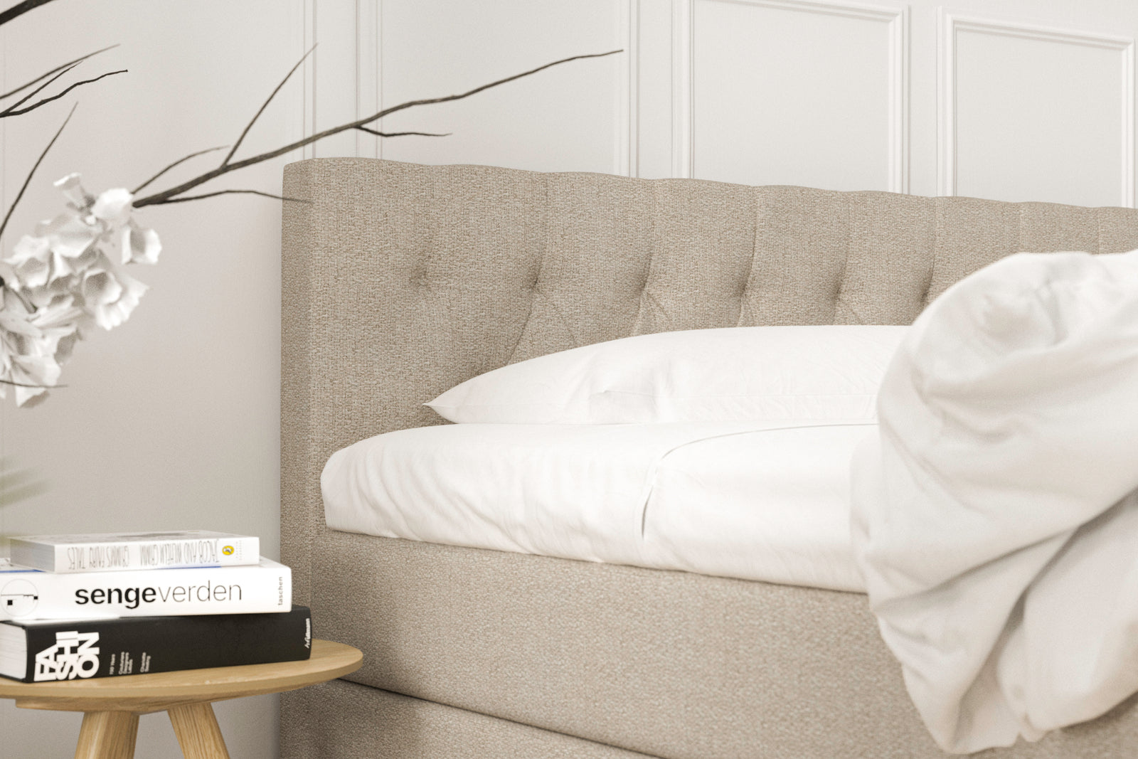 SÖVNN Emma Kontinentalseng - 80x200 - Sand