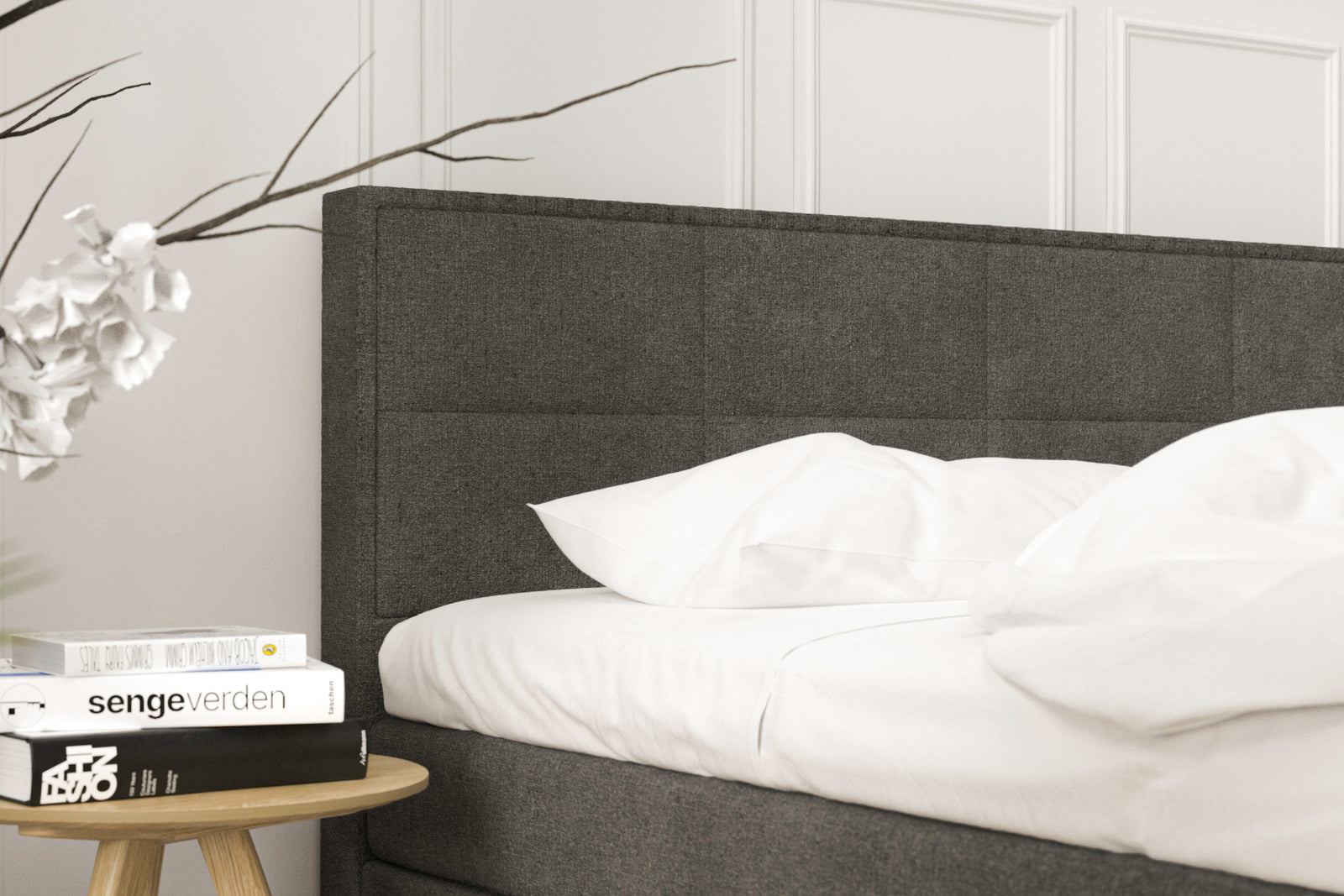 SÖVNN Alma Boxseng Med Opbevaring - 180x210 - Grå
