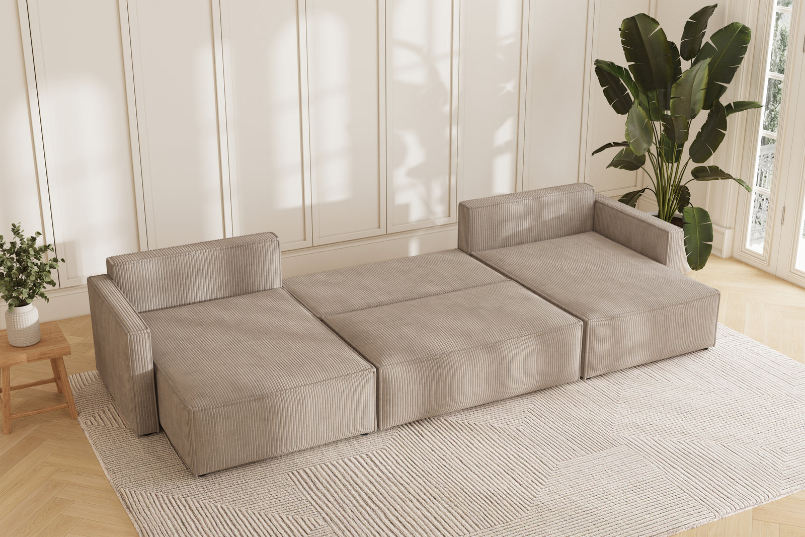 Karlo Sovesofa U XL - Velvet Beige
