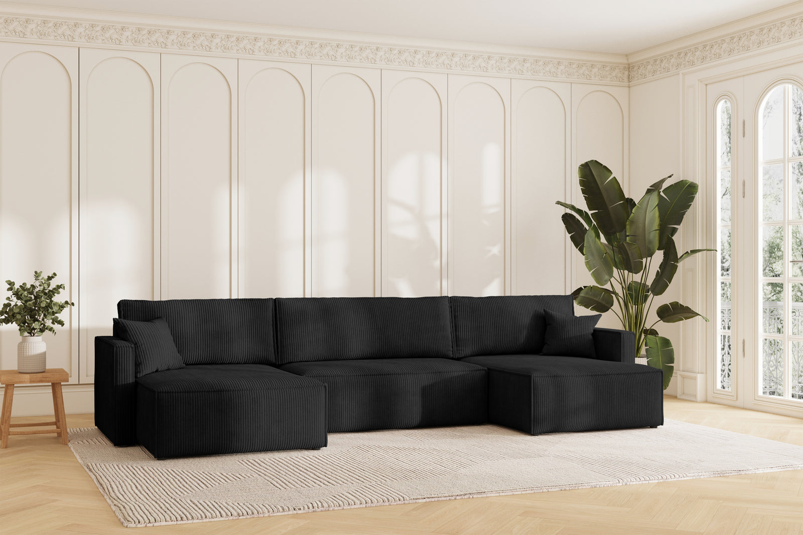 Karlo Sovesofa U XL - Velvet Black