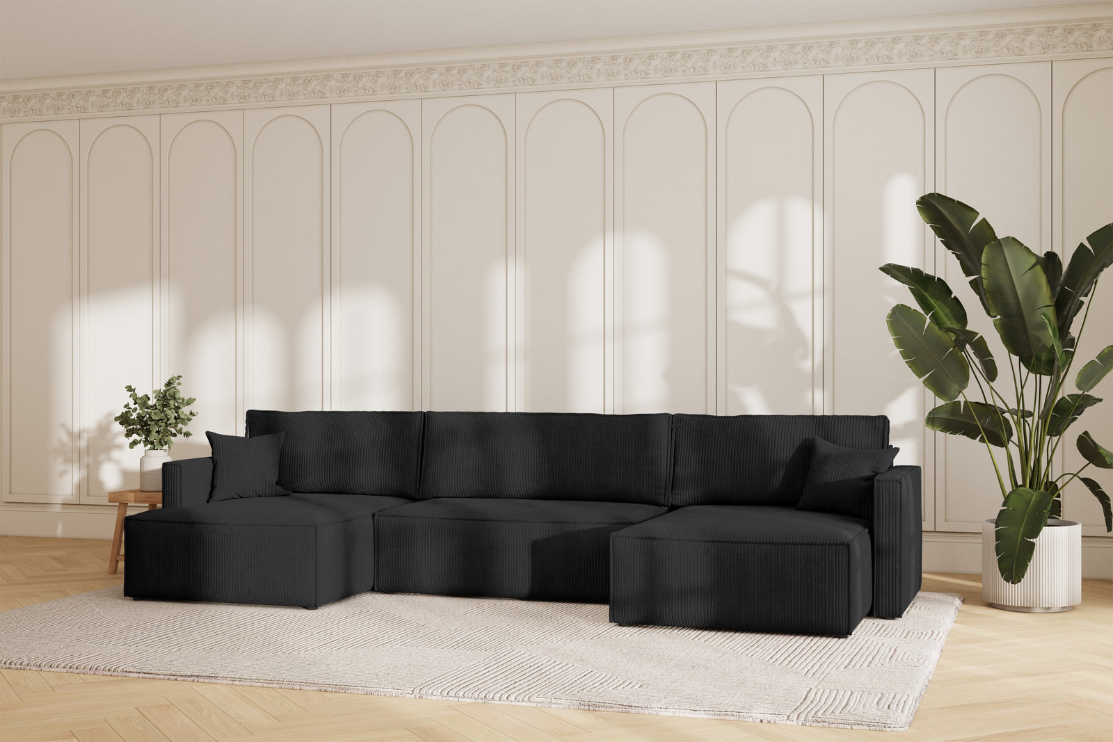 Karlo Sovesofa U XL - Velvet Black