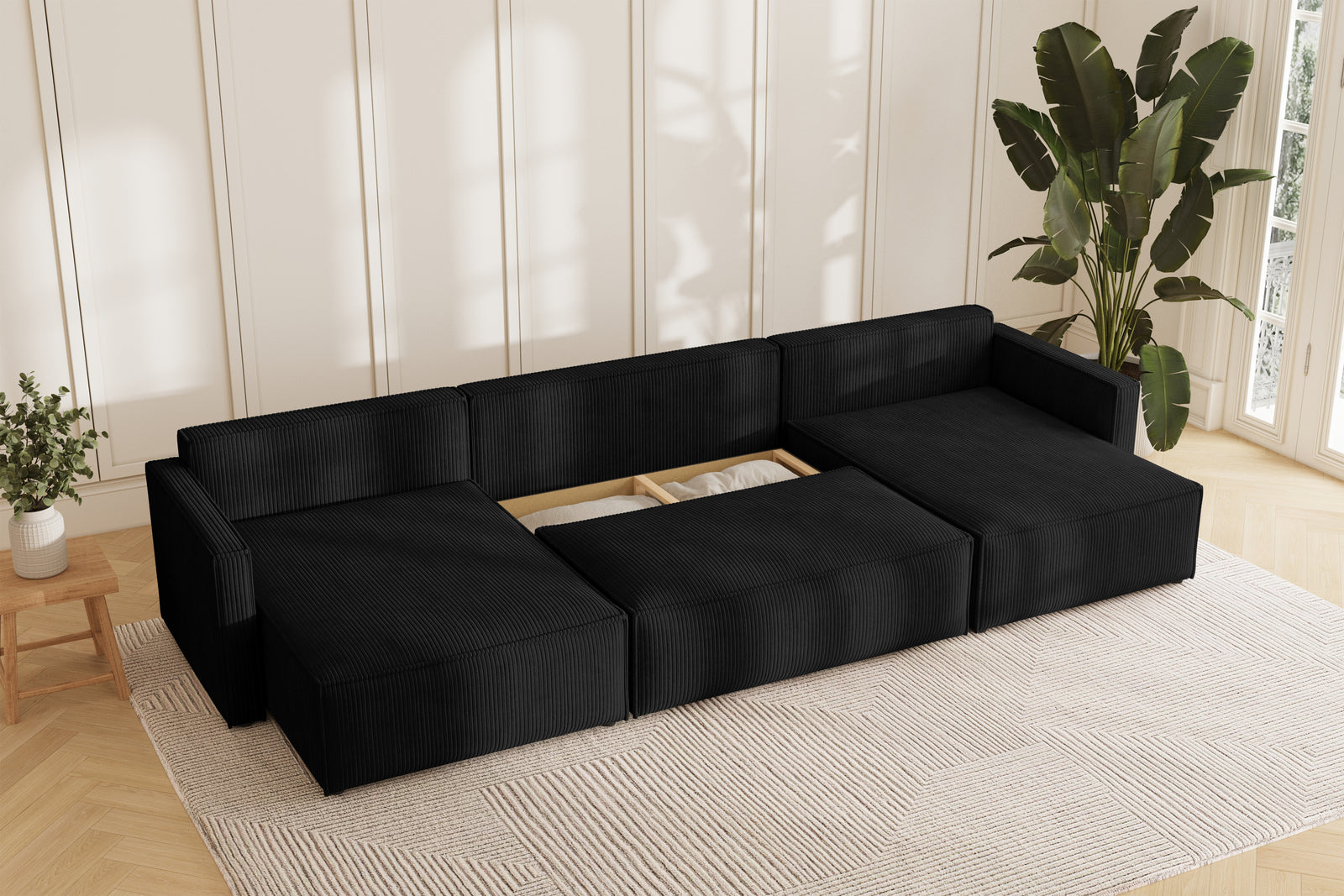 Karlo Sovesofa U XL - Velvet Black