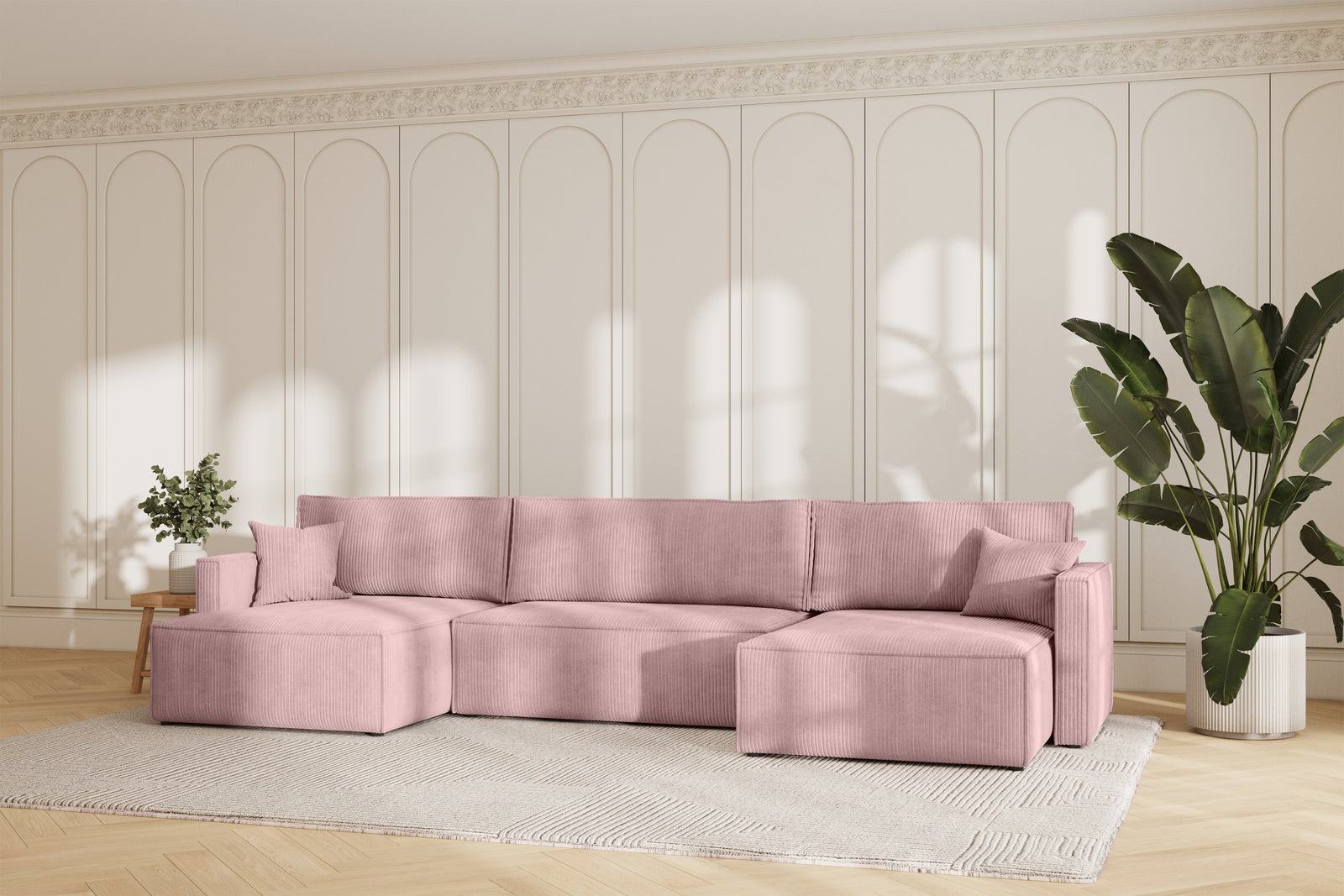 Karlo Sovesofa U XL - Velvet Rose