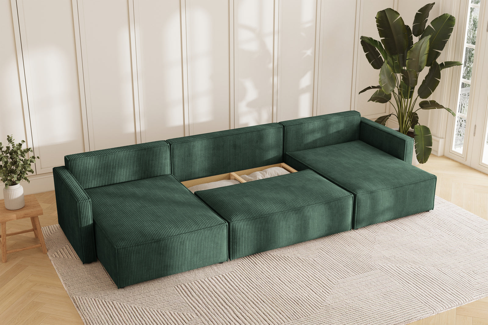 Karlo Sovesofa U XL - Velvet Green