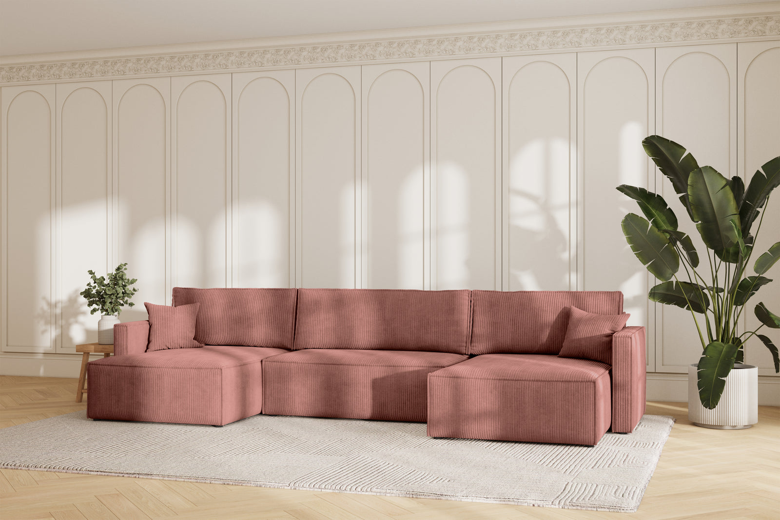 Karlo Sovesofa U XL - Velvet Blush