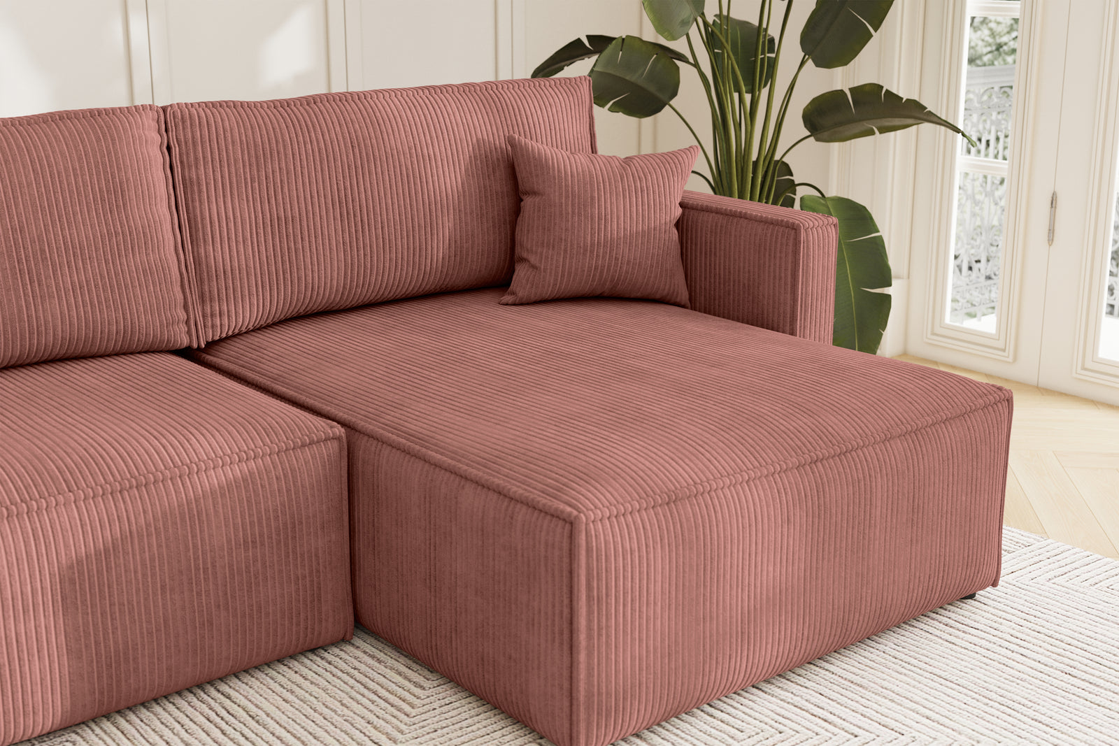 Karlo Sovesofa U XL - Velvet Blush
