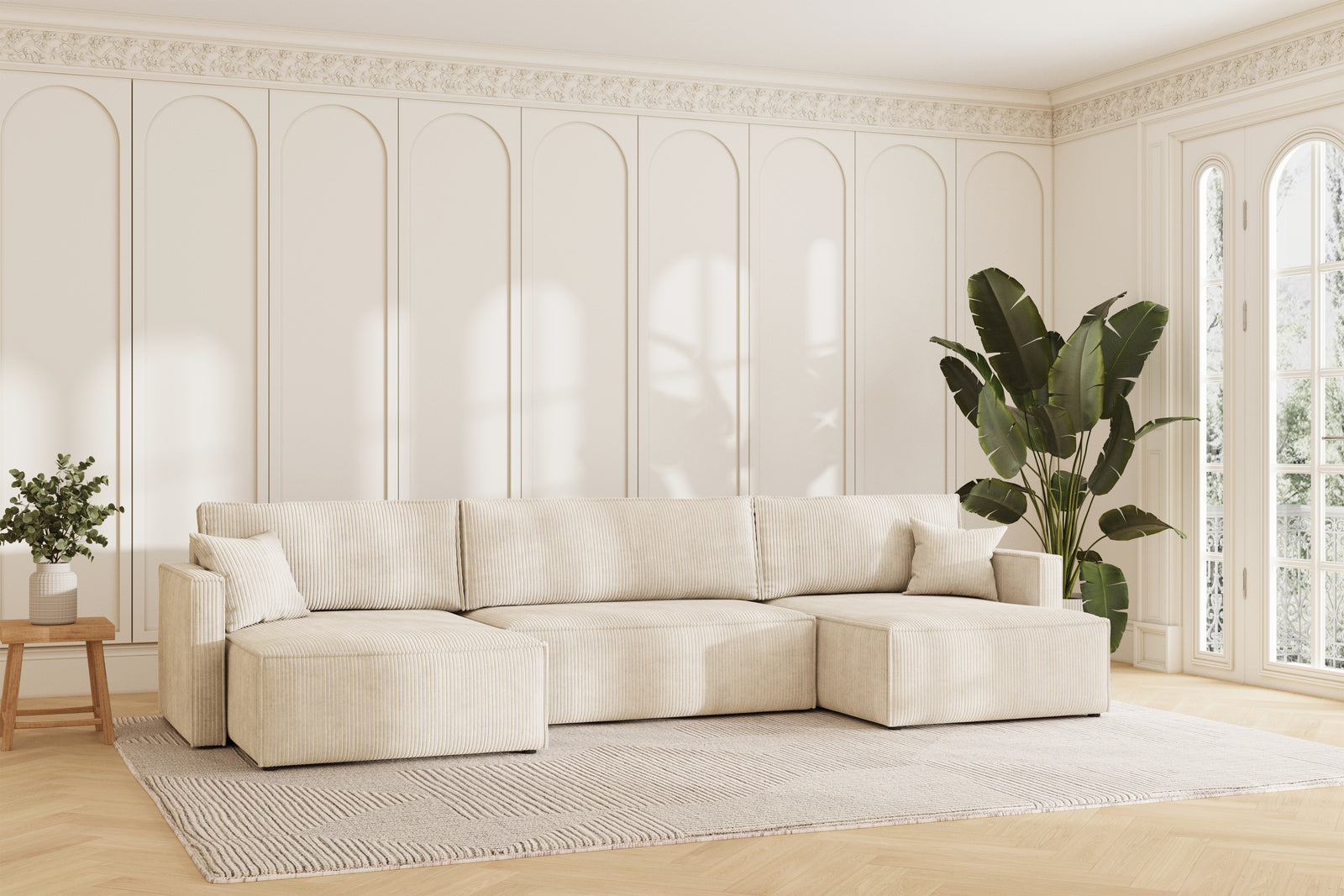 Karlo Sovesofa U XL - Velvet Ivory