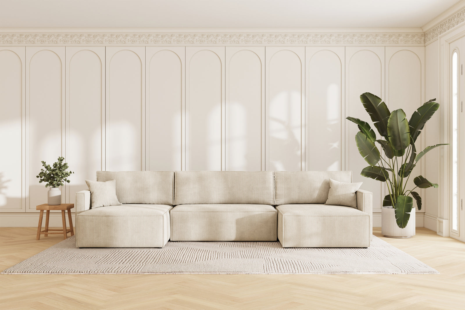 Karlo Sovesofa U XL - Velvet Ivory