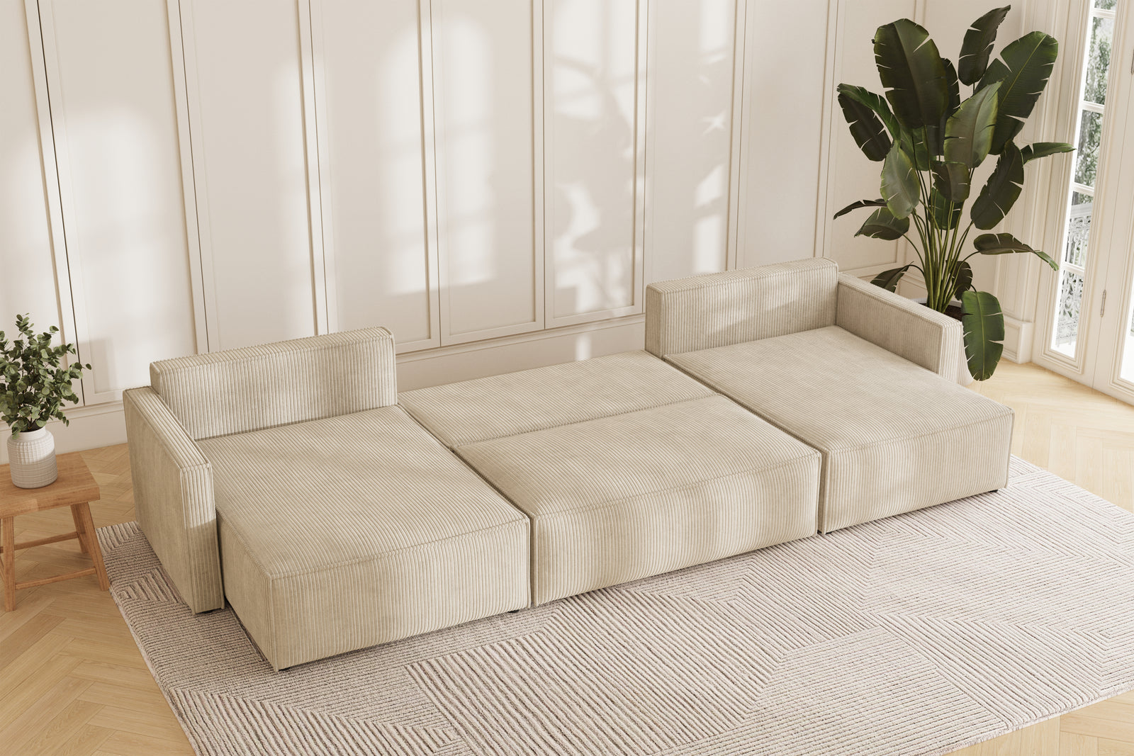 Karlo Sovesofa U XL - Velvet Ivory