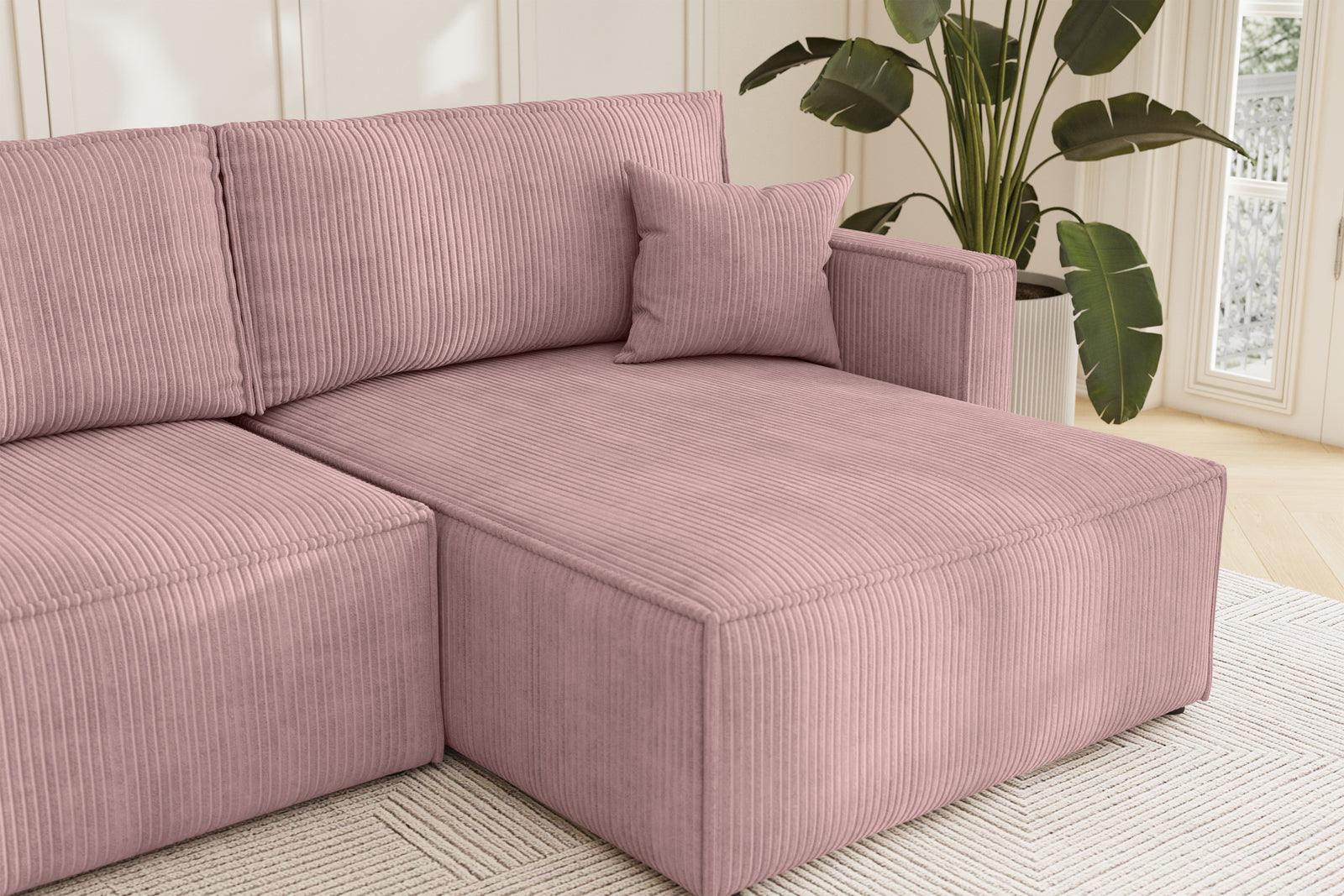 Karlo Sovesofa L XL - Velvet Rose