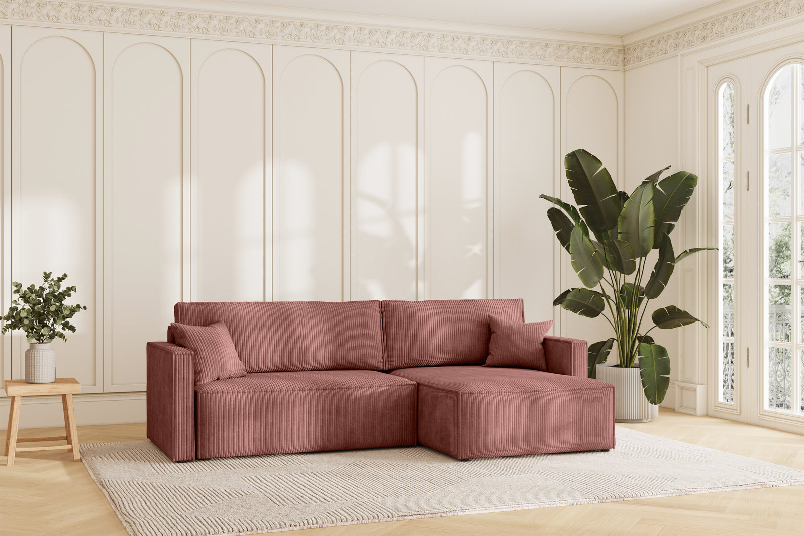 Karlo Sovesofa L XL - Velvet Blush