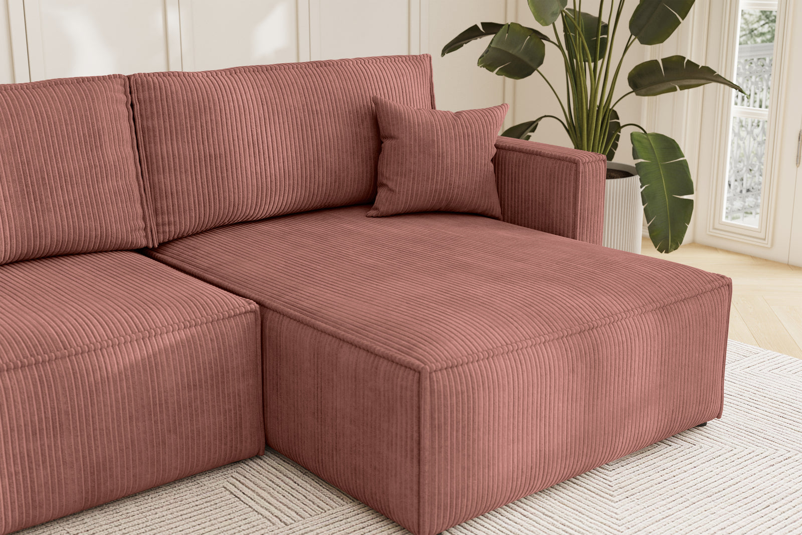 Karlo Sovesofa L XL - Velvet Blush