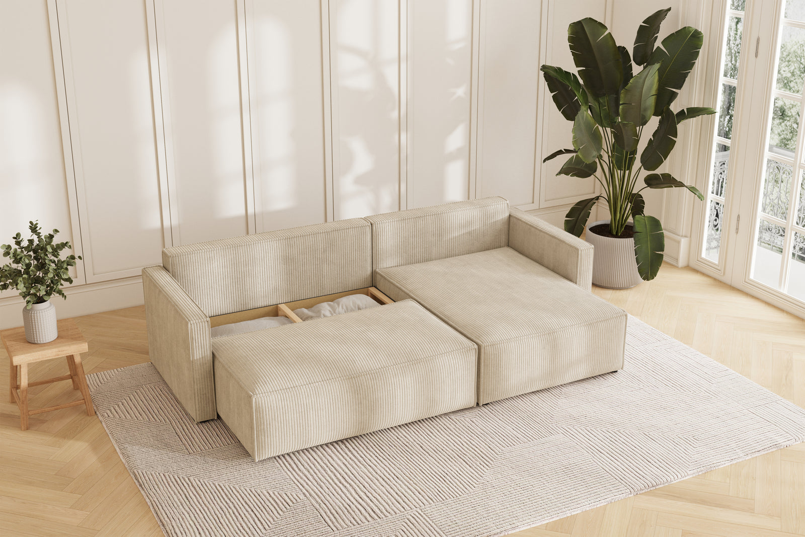 Karlo Sovesofa L XL - Velvet Ivory