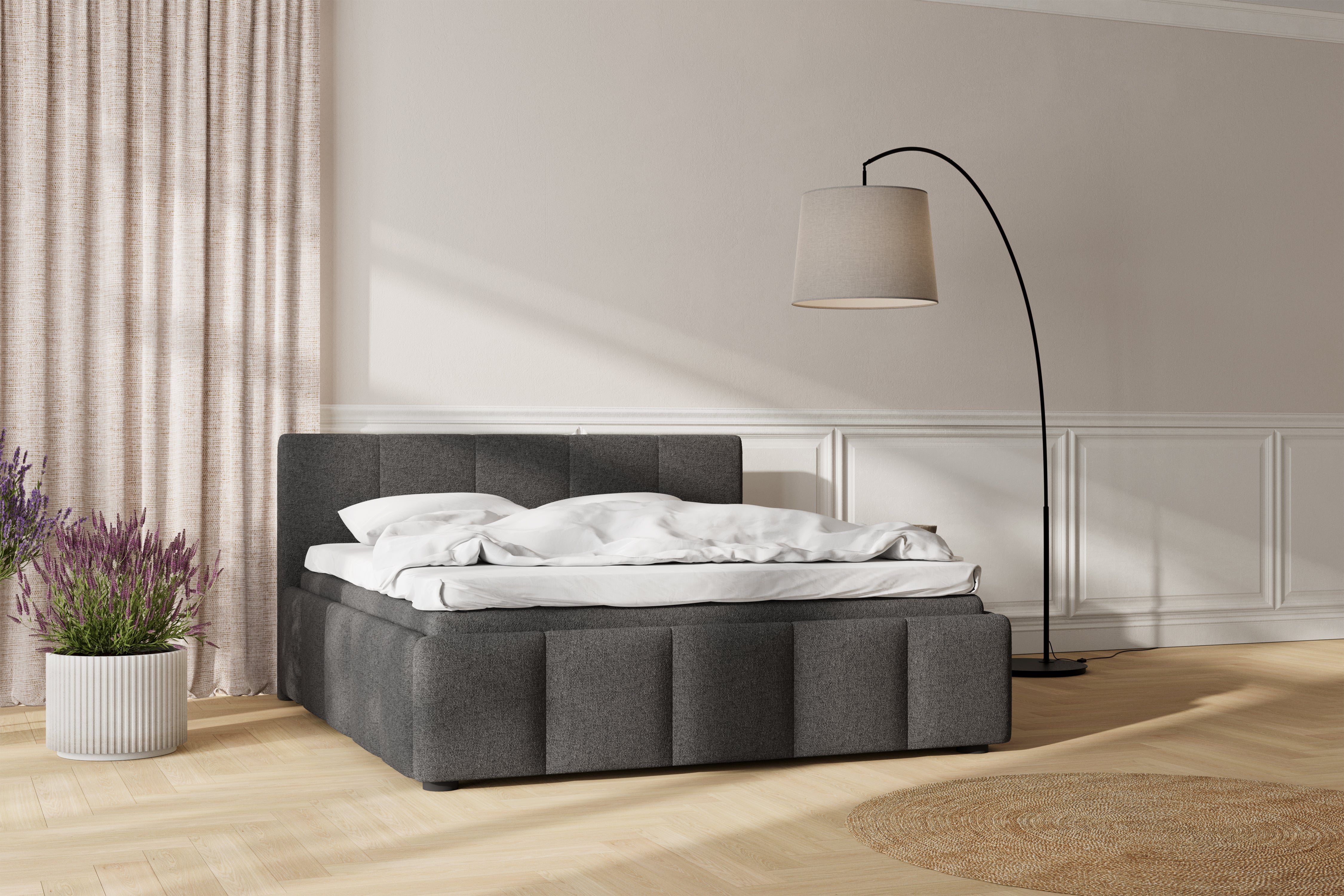 SÖVNN Keva sengeramme - 180x200 - Grå