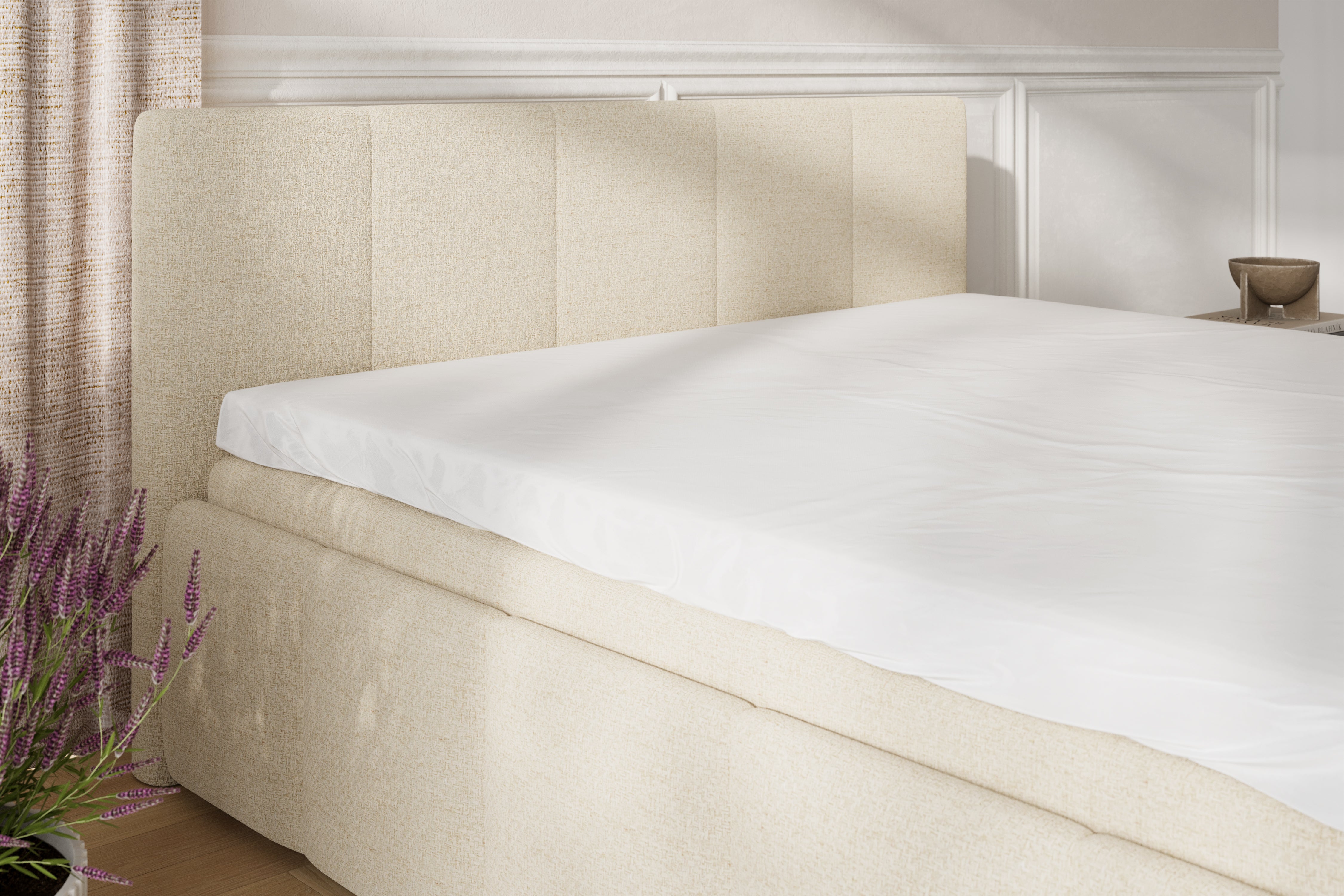 SÖVNN Keva sengeramme - 180x200 - Lys beige