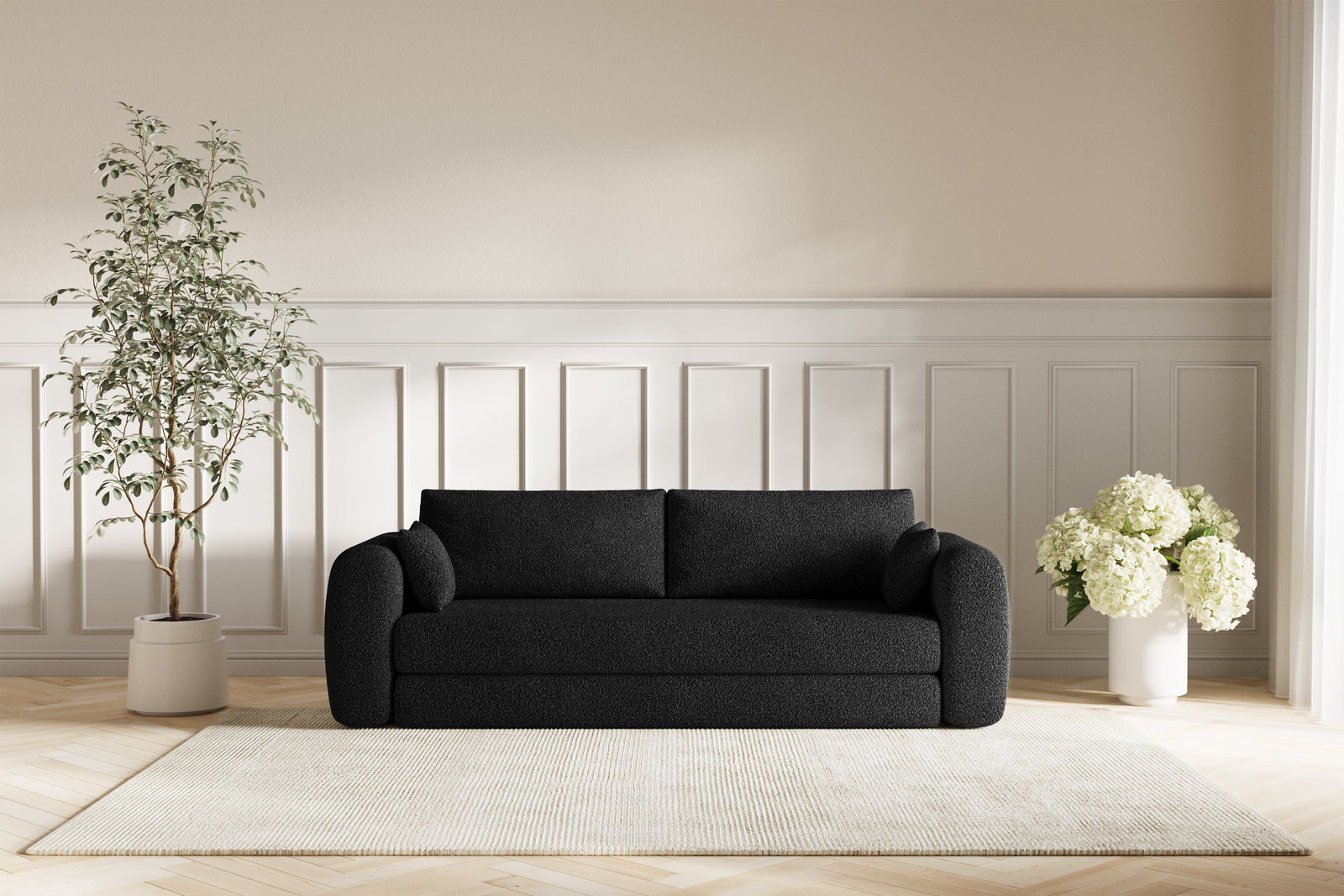Lea Sovesofa - Bouclé Black
