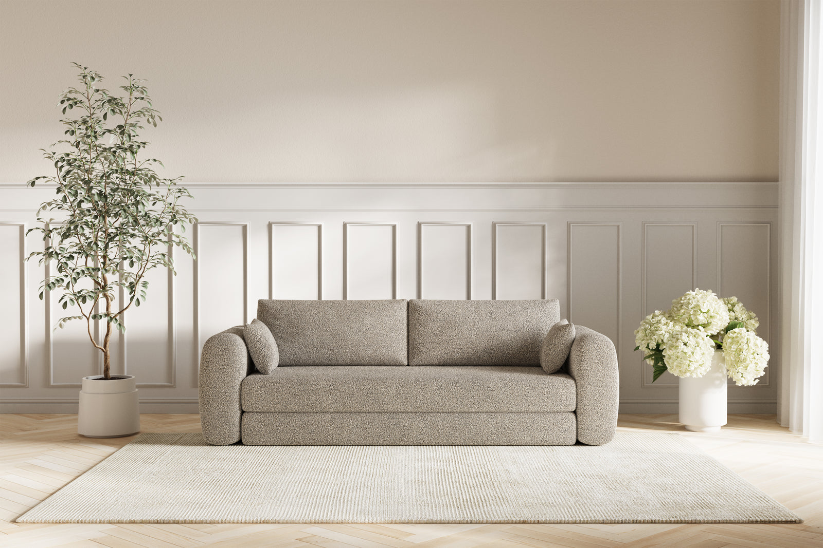 Lea Sovesofa - Bouclé Mokka
