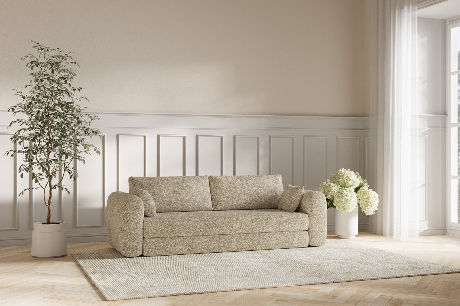 Lea Sovesofa - Bouclé Sand