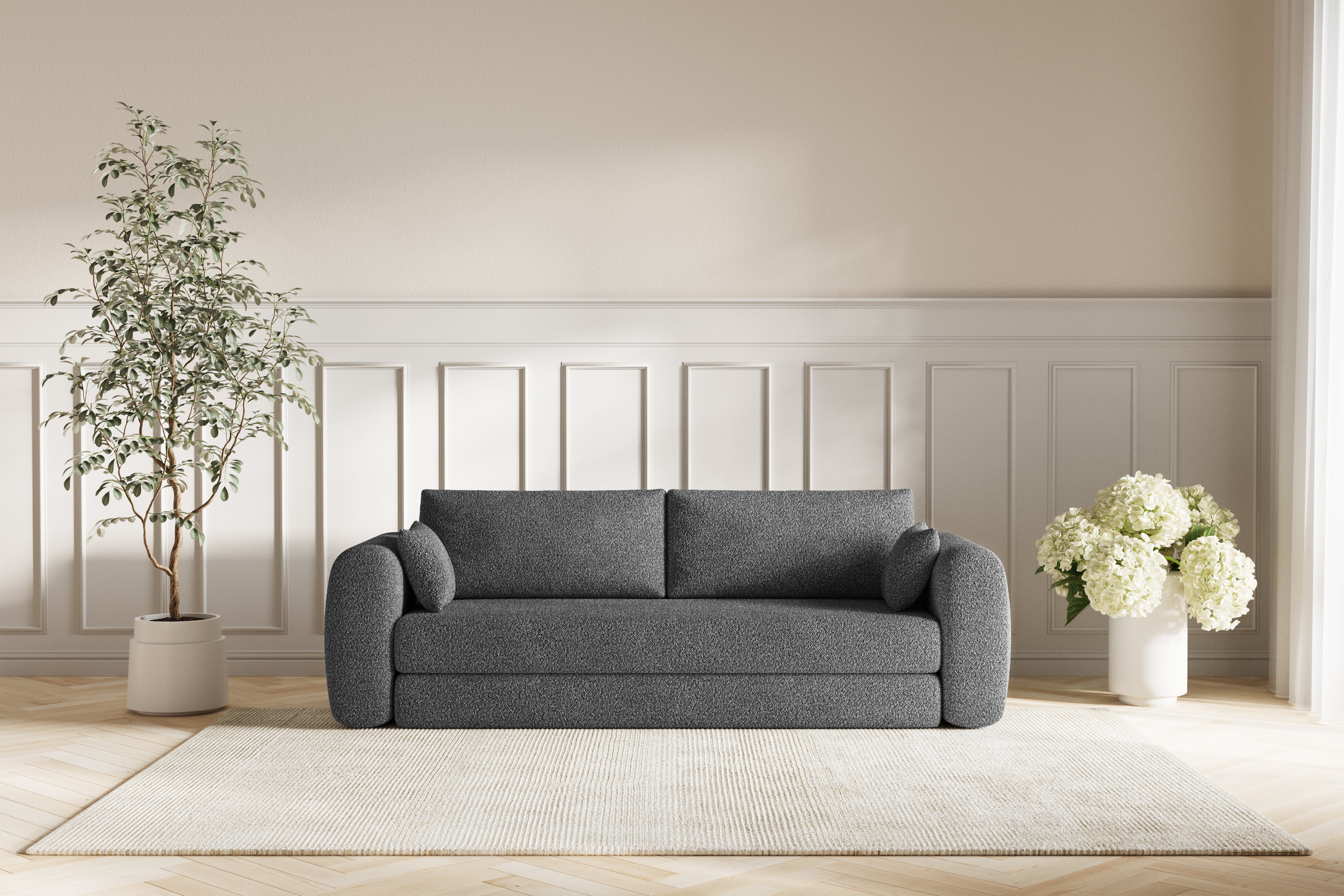 Lea Sovesofa - Bouclé Grey