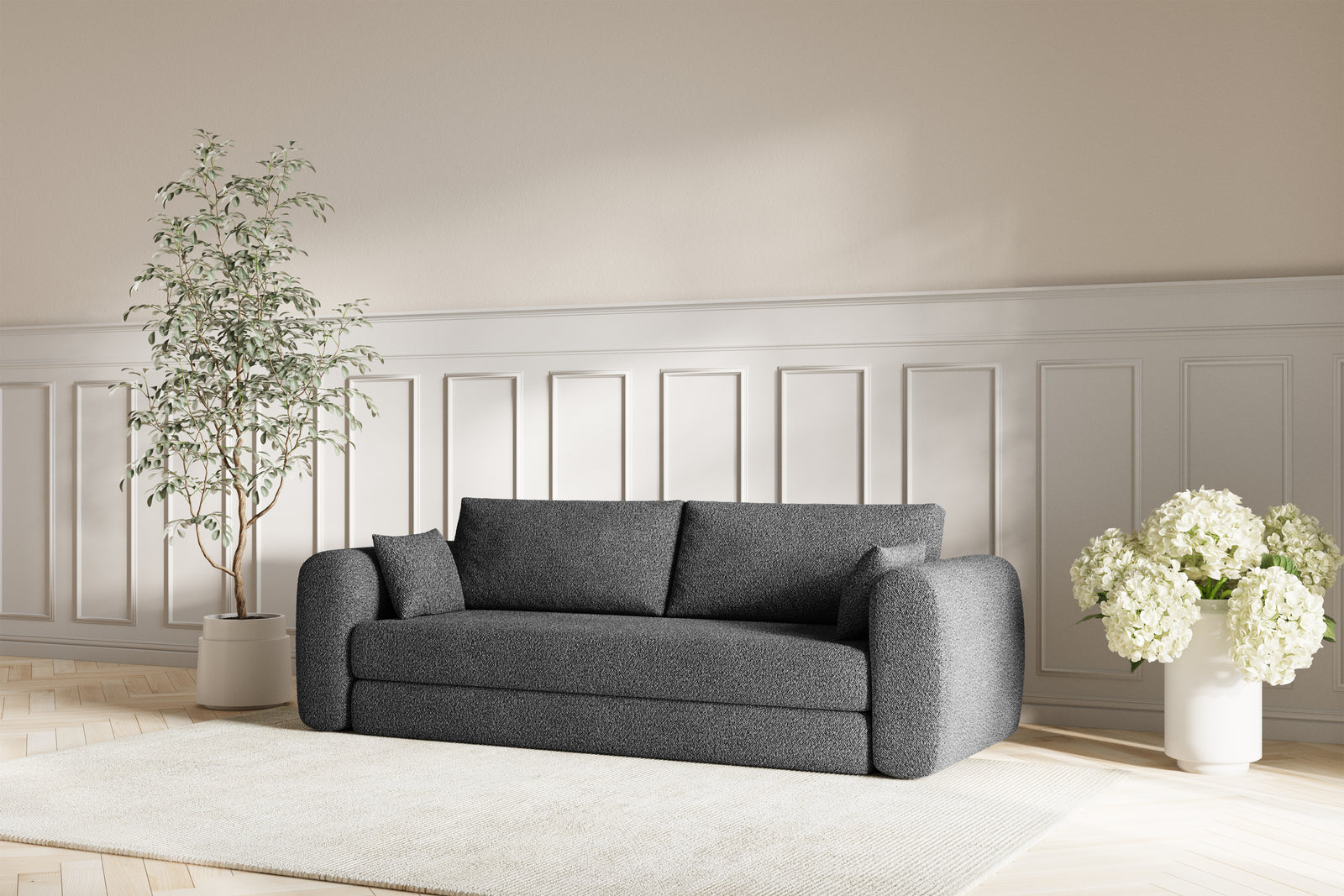 Lea Sovesofa - Bouclé Grey