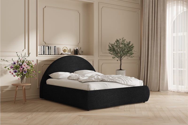 Lova Sengeramme - 160x200 - Bouclé Black