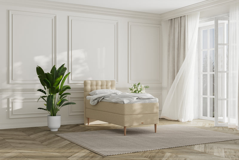SÖVNN Mira Kontinentalseng - 90x200 - Lys Beige