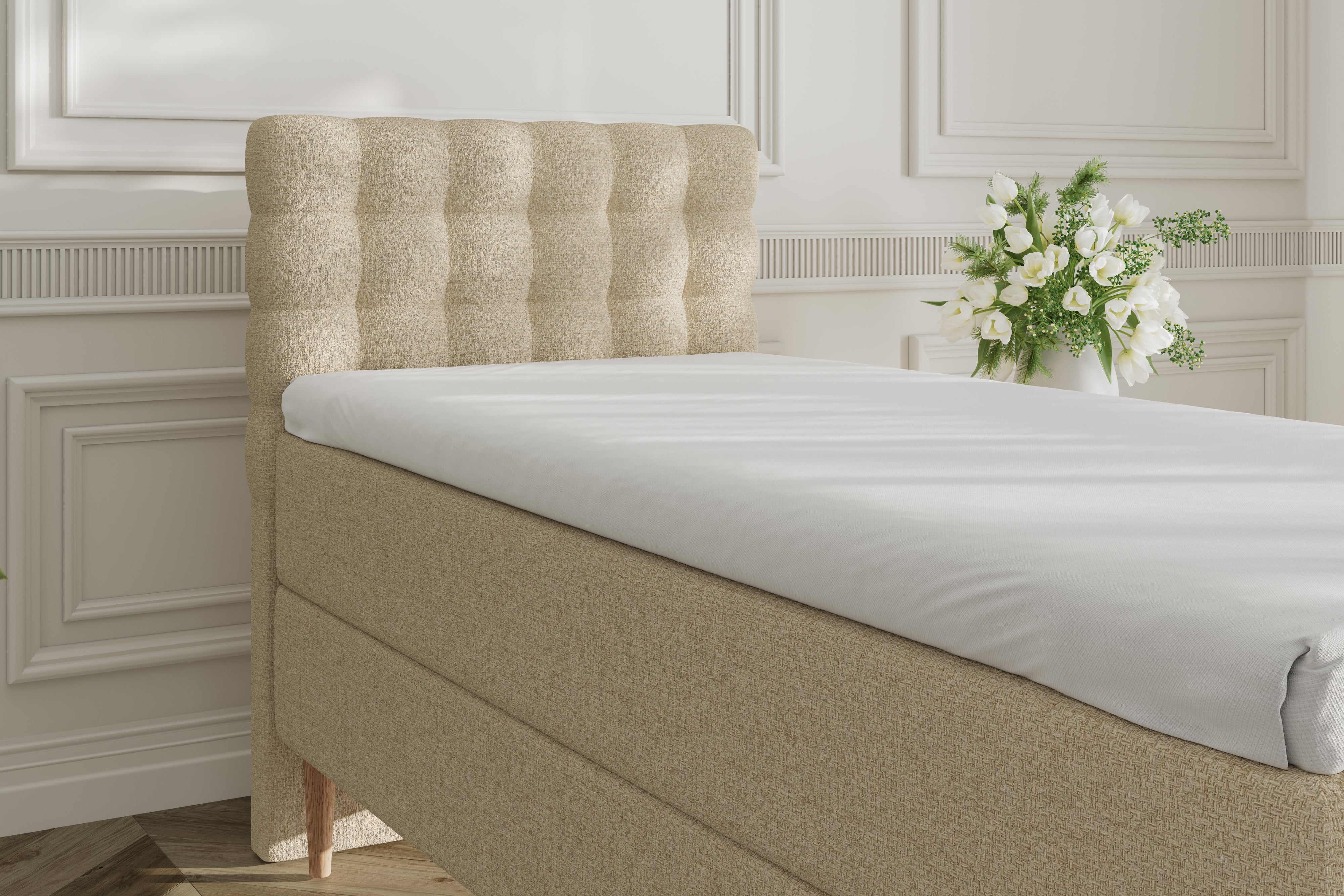 SÖVNN Mira Kontinentalseng - 90x200 - Lys Beige