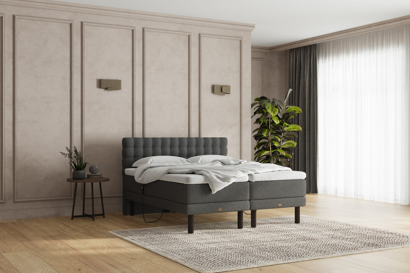 SÖVNN Naja Elevationsseng - 180x210 - Grå