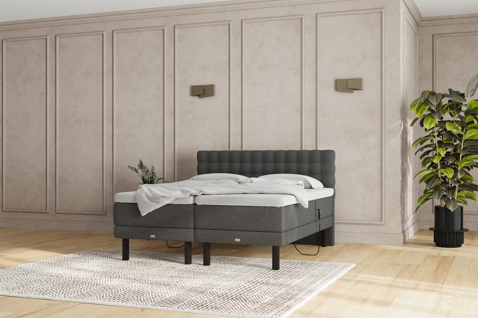 SÖVNN Naja Elevationsseng - 180x210 - Grå