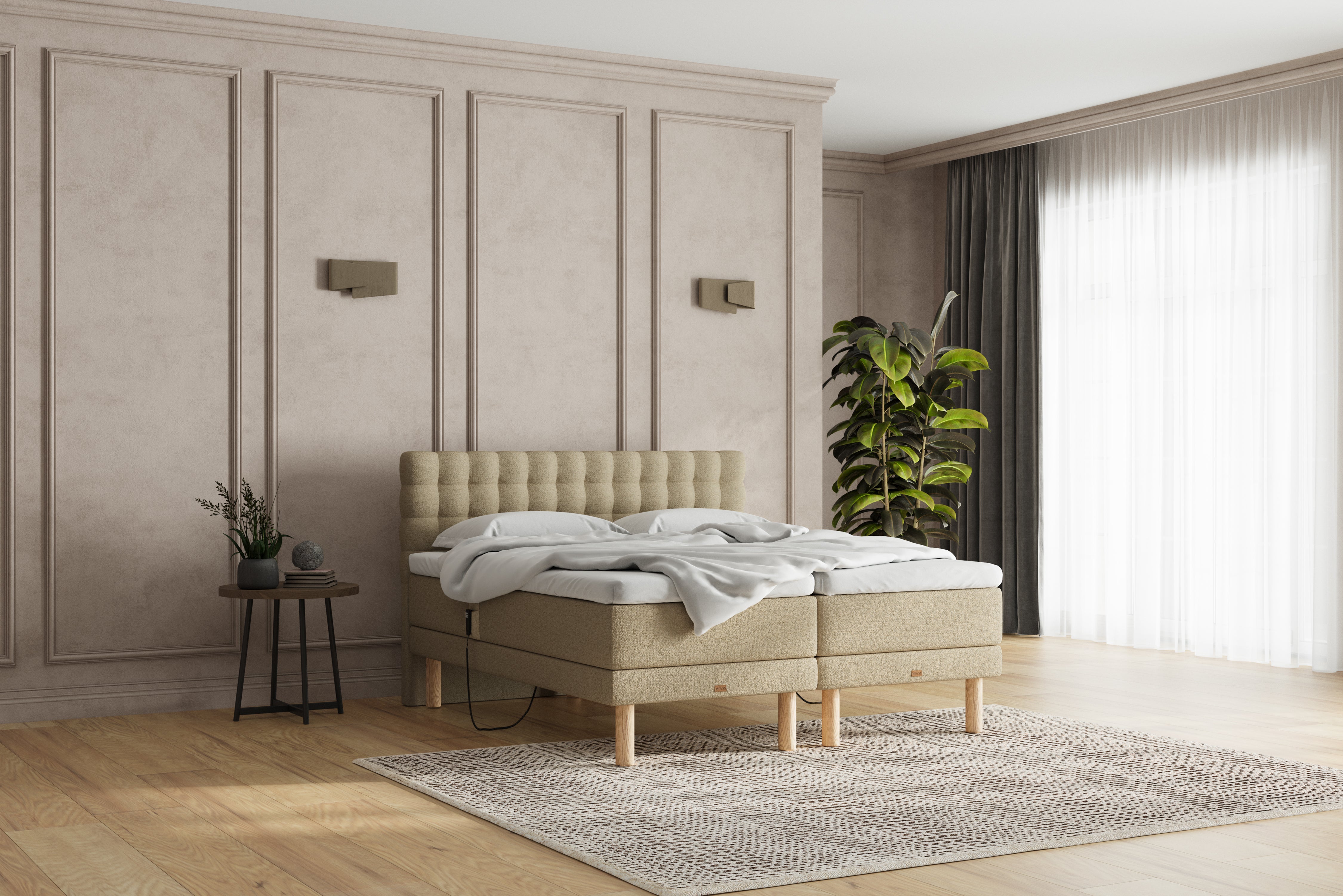 SÖVNN Naja Elevationsseng - 180x200 - Sand